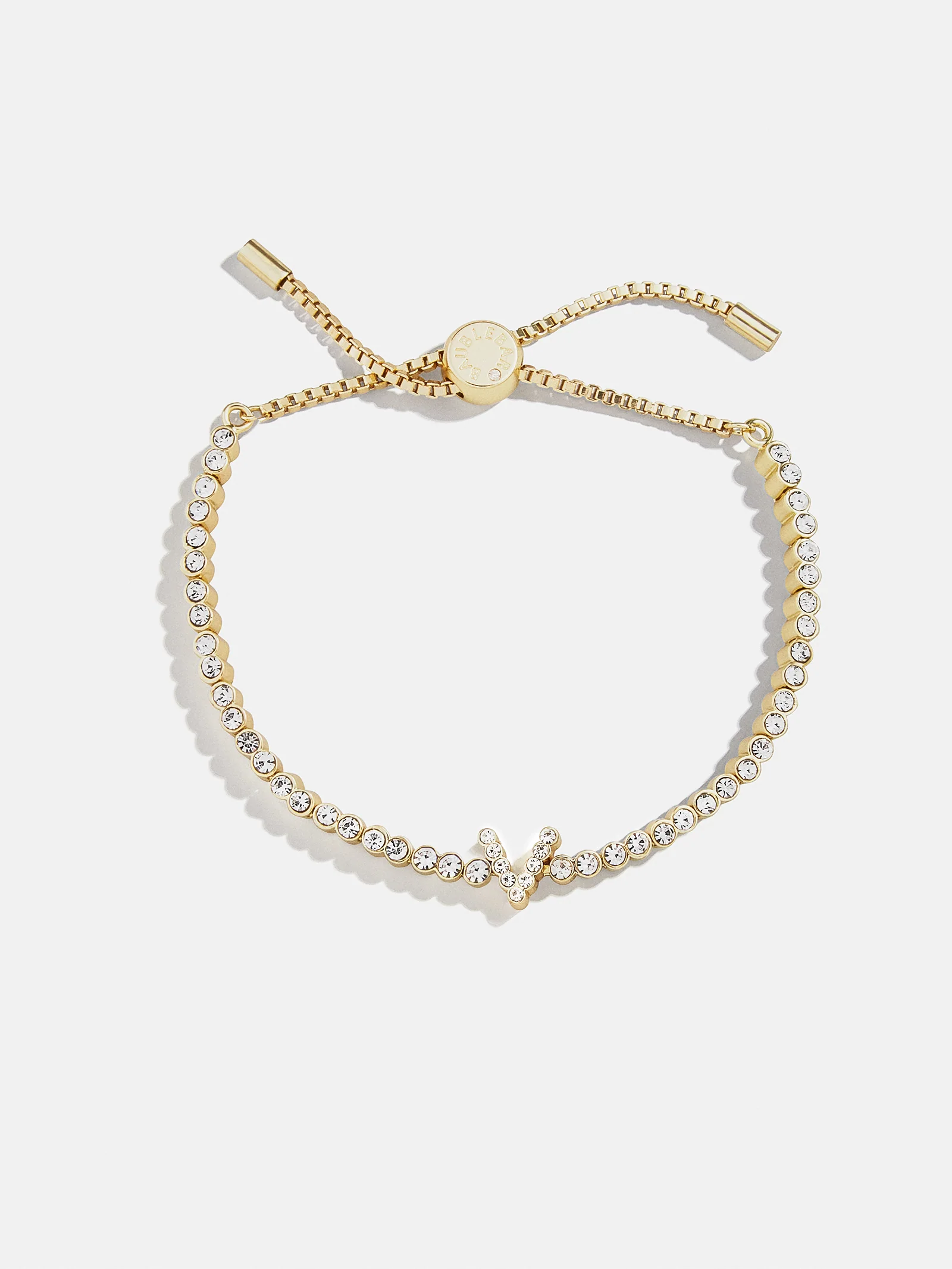 Tennis Initial Bracelet - Gold/Pavé - Image 23