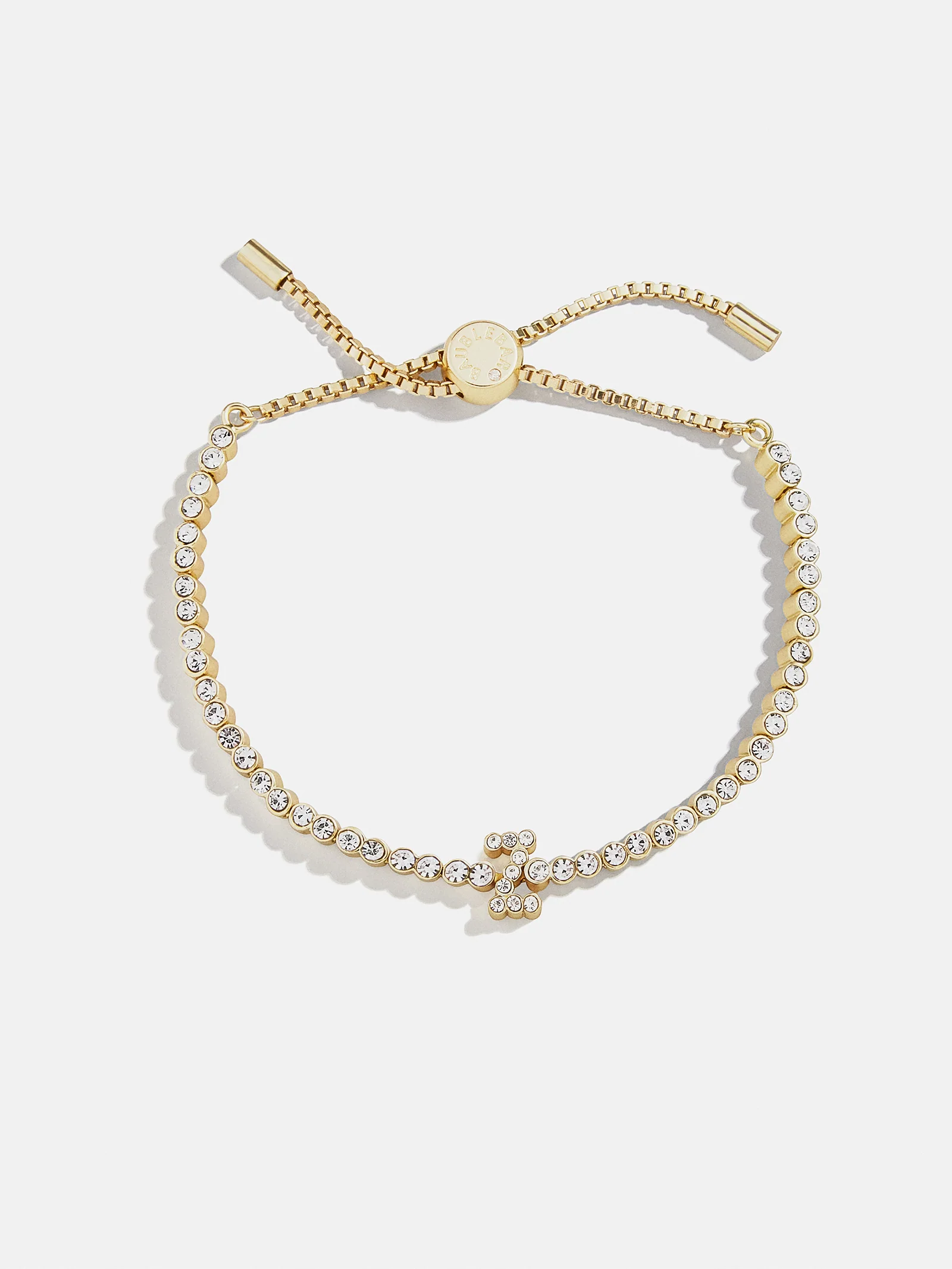 Tennis Initial Bracelet - Gold/Pavé - Image 25