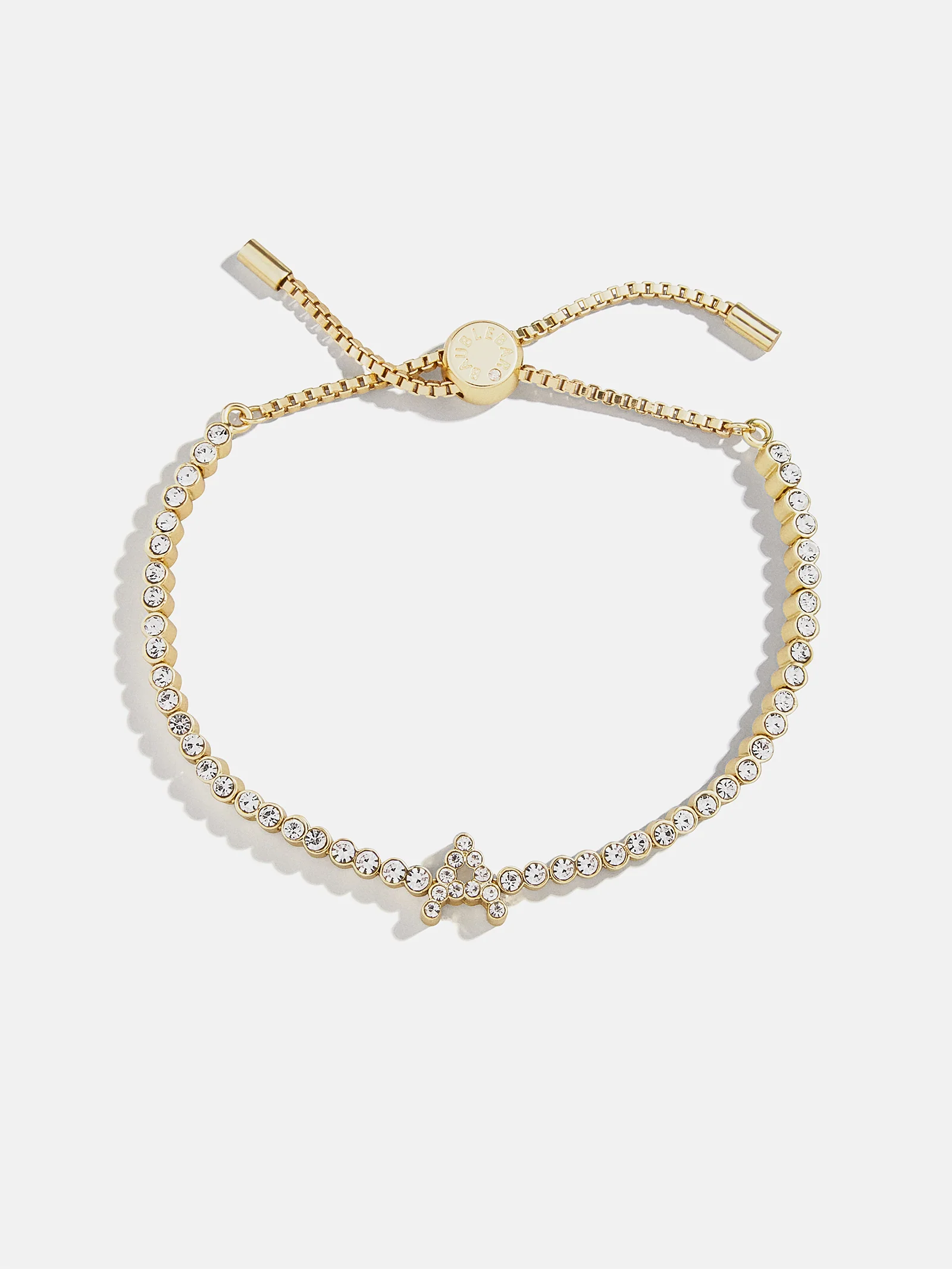 Tennis Initial Bracelet - Gold/Pavé - Image 4