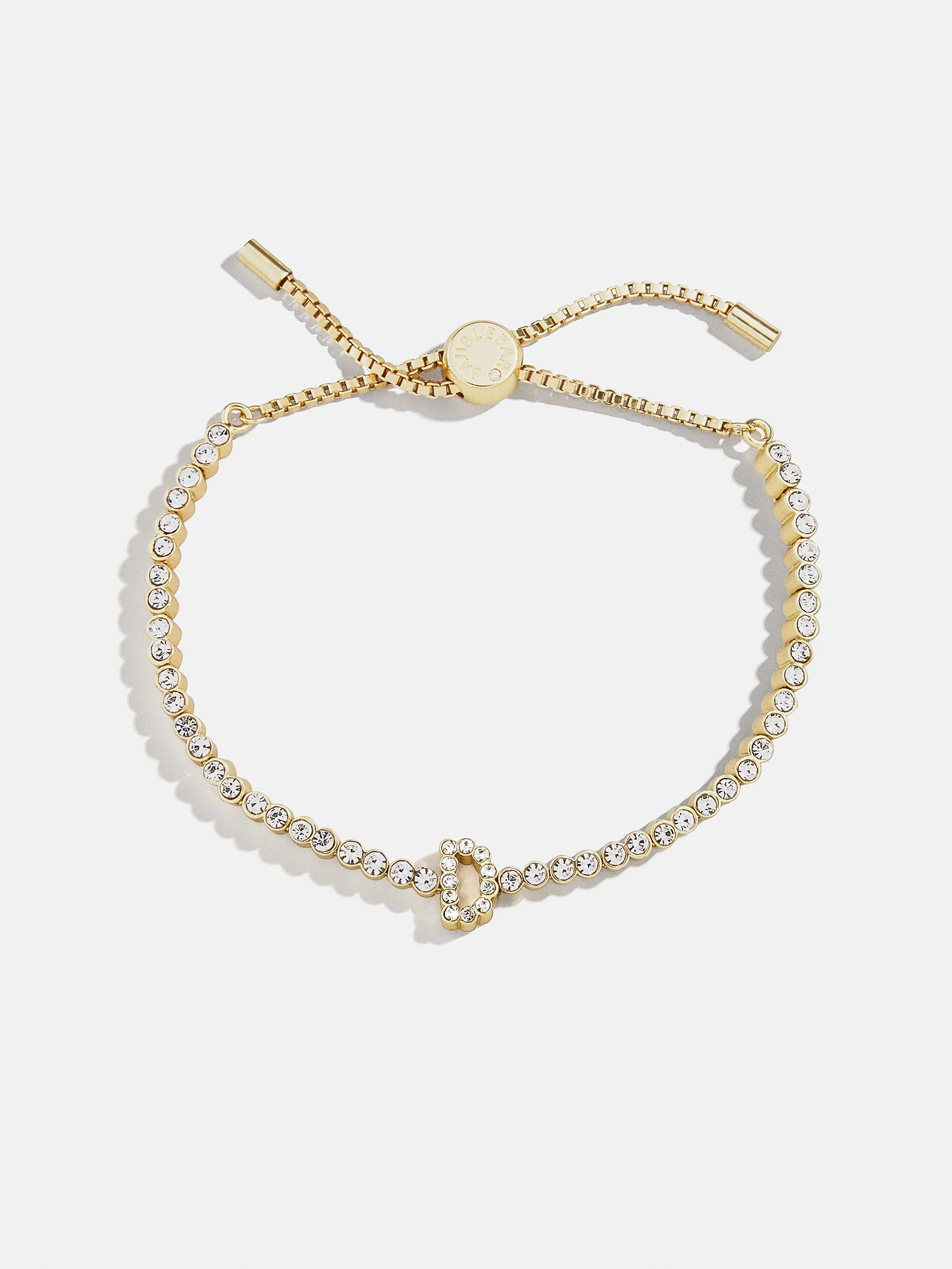 Tennis Initial Bracelet - Gold/Pavé - Image 7