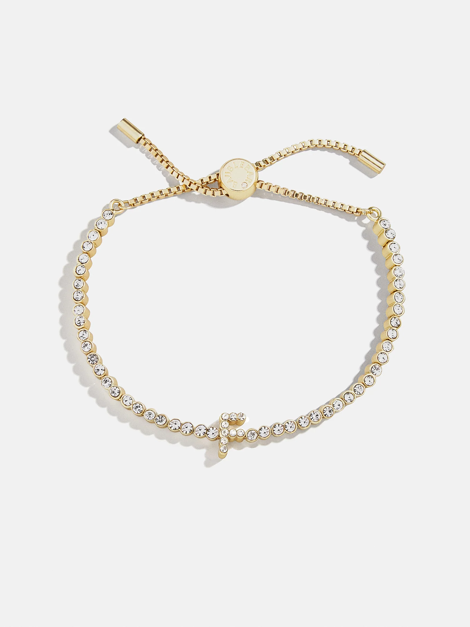 Tennis Initial Bracelet - Gold/Pavé - Image 9