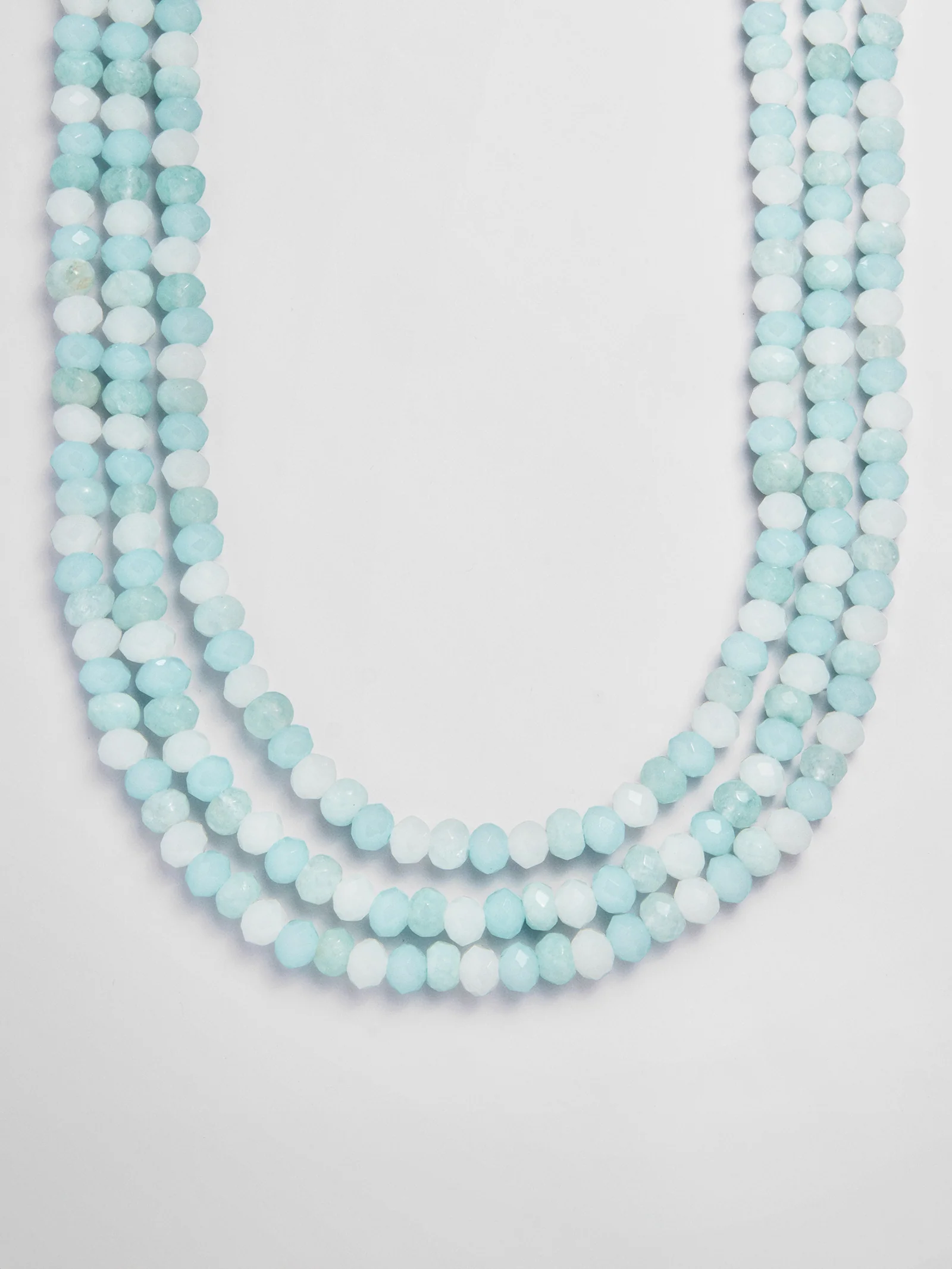 Lena Semi-Precious Layered Necklace - Turquoise - Image 4