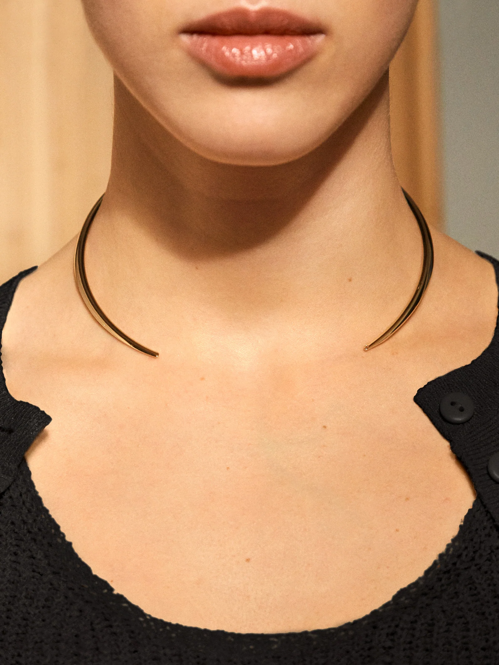 Jameika Collar Necklace - Gold - Image 3