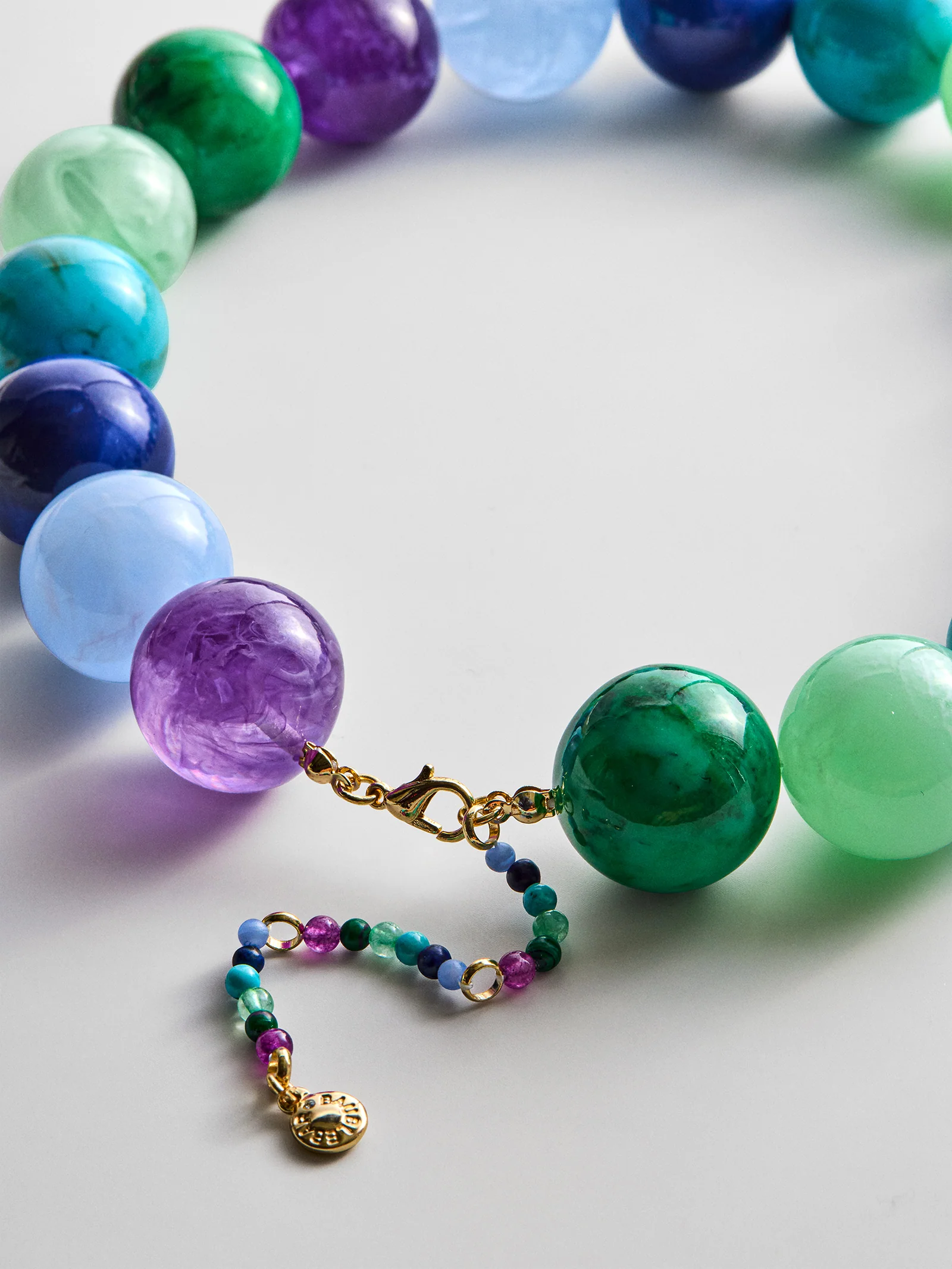 Jane Beaded Necklace - Blue Multi - Image 4