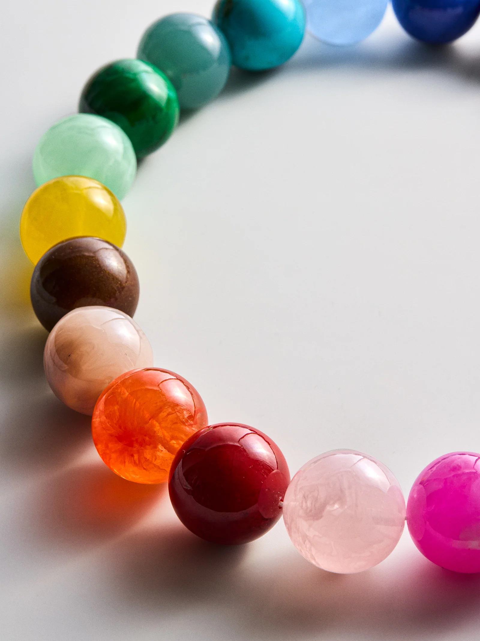 Jane Beaded Necklace - Rainbow - Image 3
