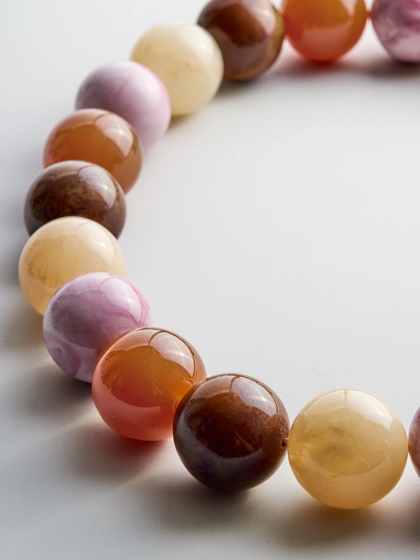 Jane Beaded Necklace - Brown Multi - Image 3