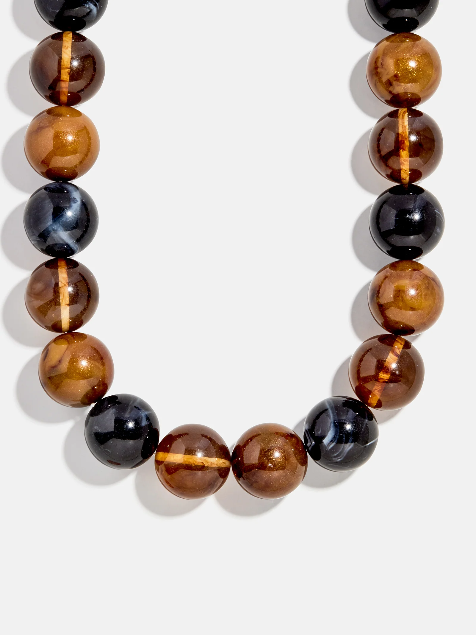Jane Beaded Necklace - Brown - Image 4