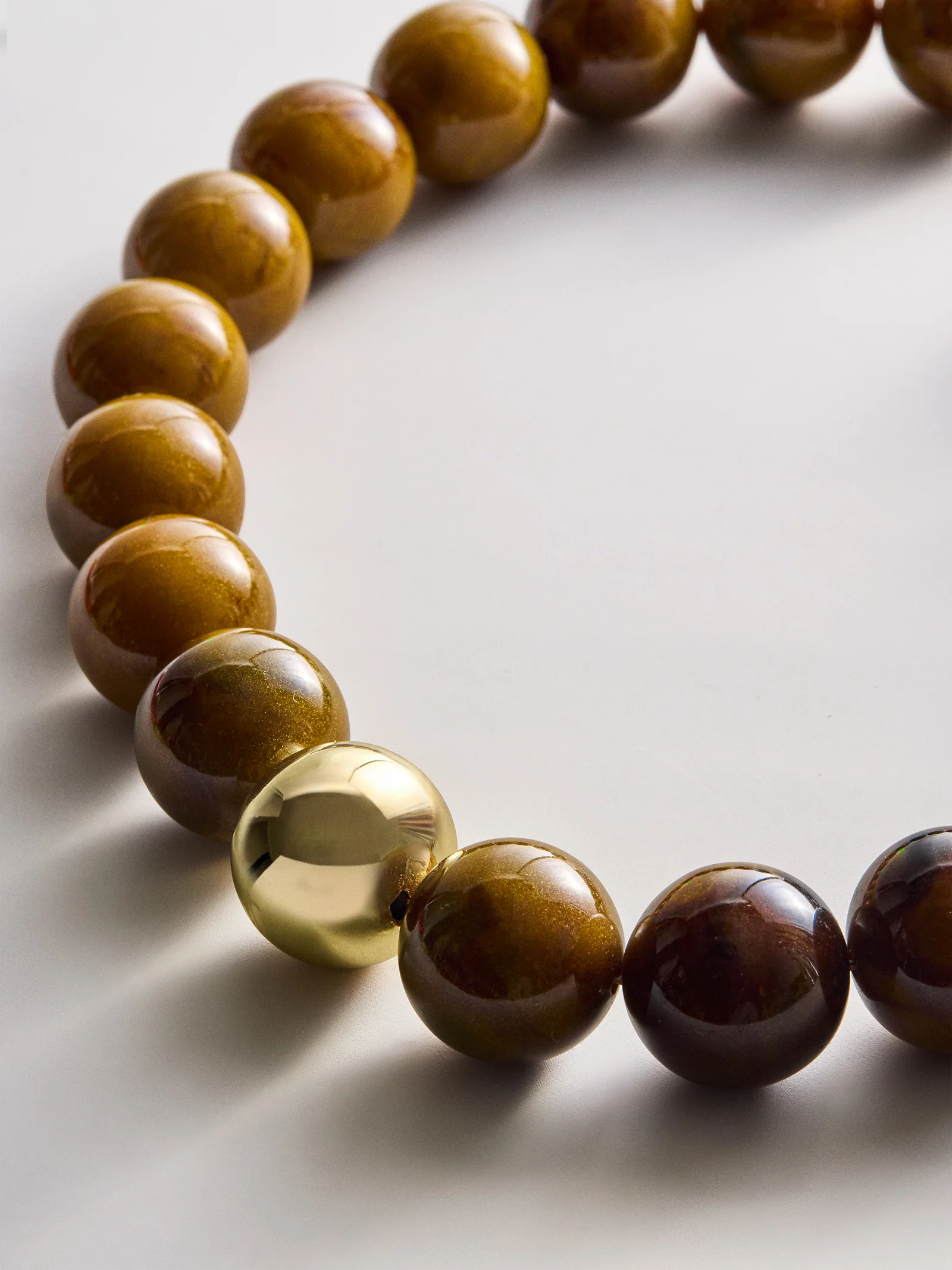 Jane Beaded Necklace - Tiger's Eye - Image 3