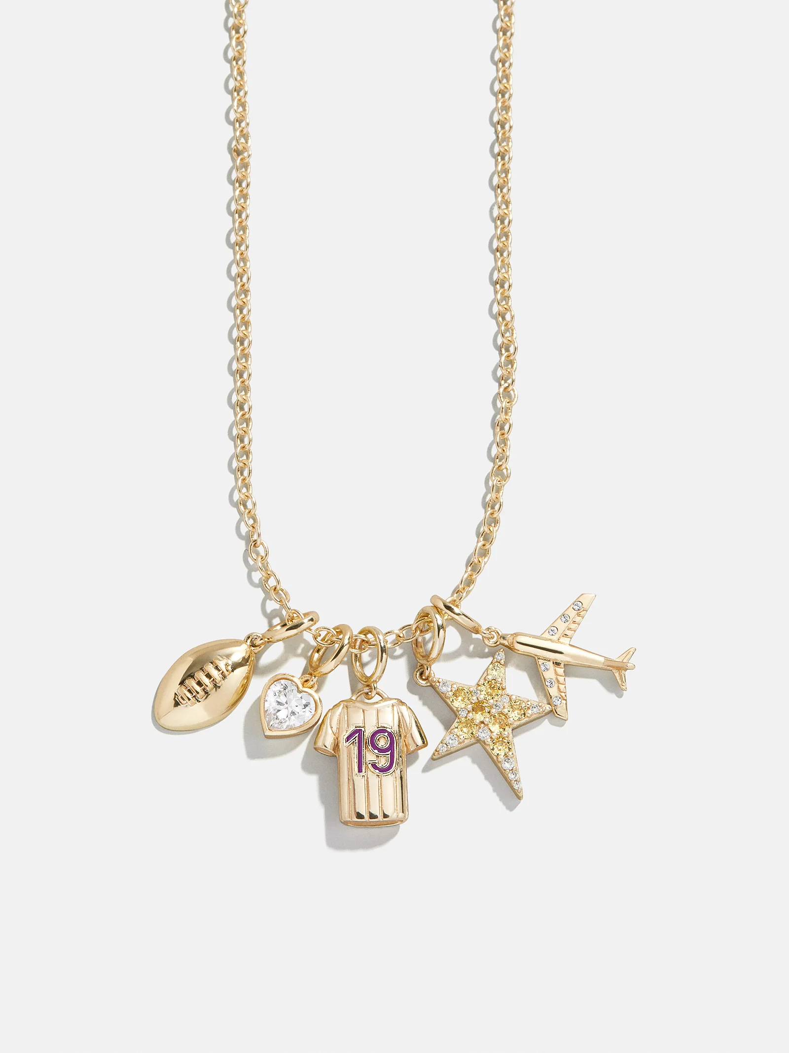Jersey Custom Cluster Charm - Purple - Image 3