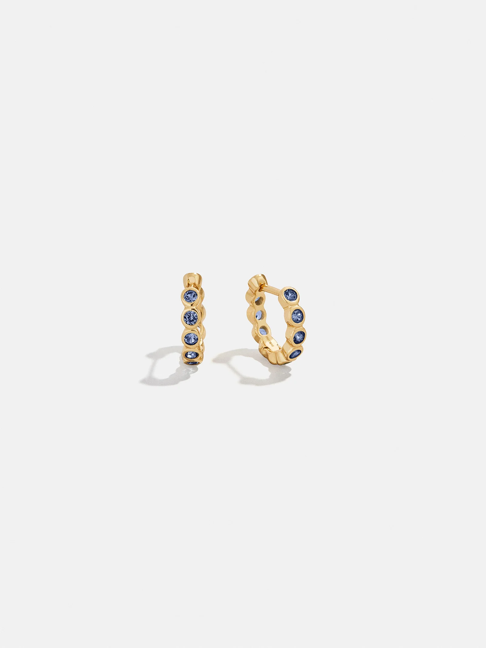 Jessica 18K Gold Plated Sterling Silver Birthstone Earrings - Sapphire