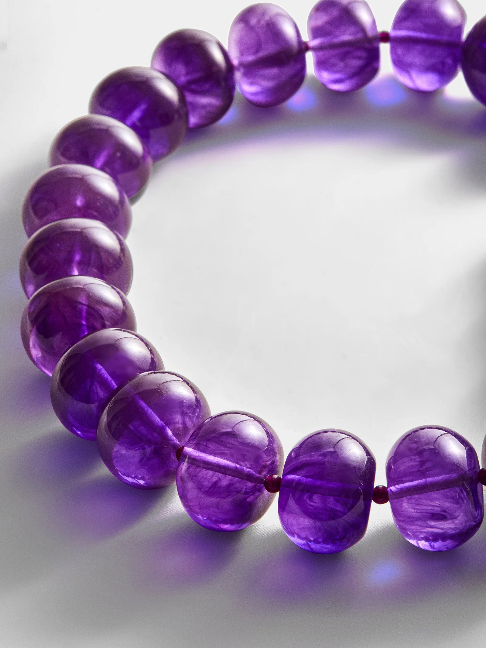 Joan Semi-Precious Necklace - Amethyst - Image 3