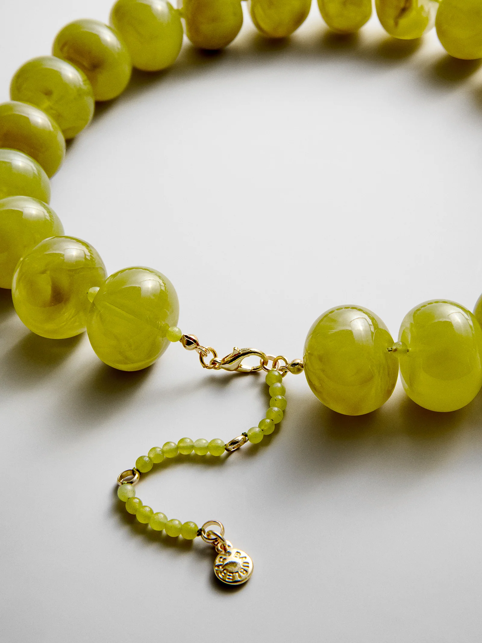 Joan Semi-Precious Necklace - Olive - Image 4