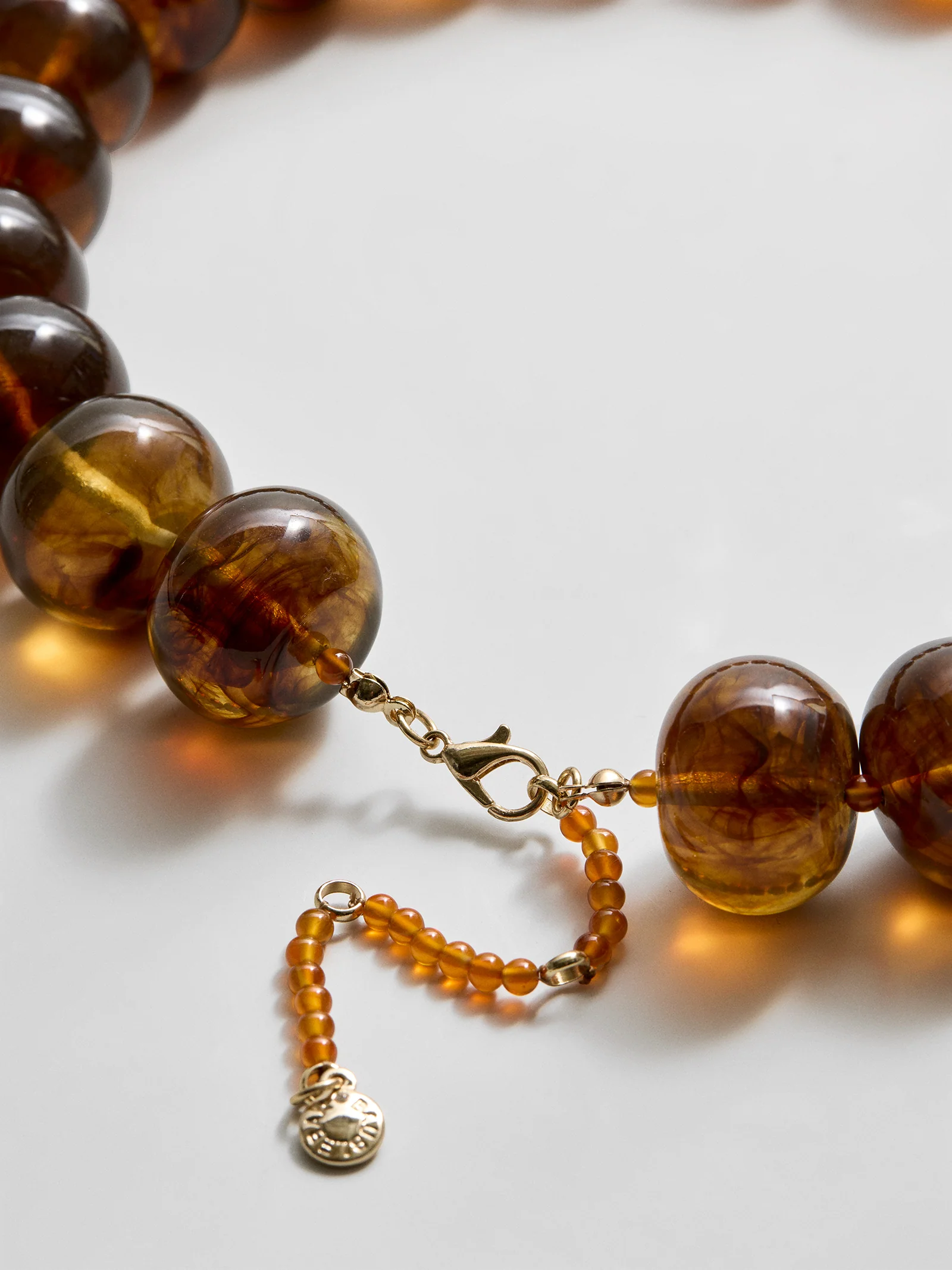 Joan Semi-Precious Necklace - Smoky Quartz - Image 4