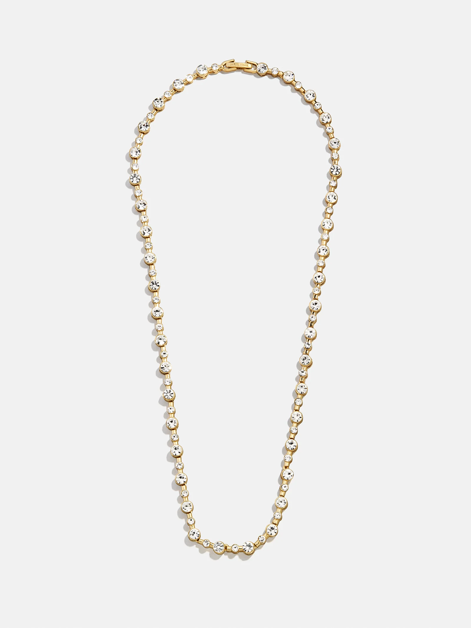 Jolie Tennis Necklace - Gold/Pavé - Image 3