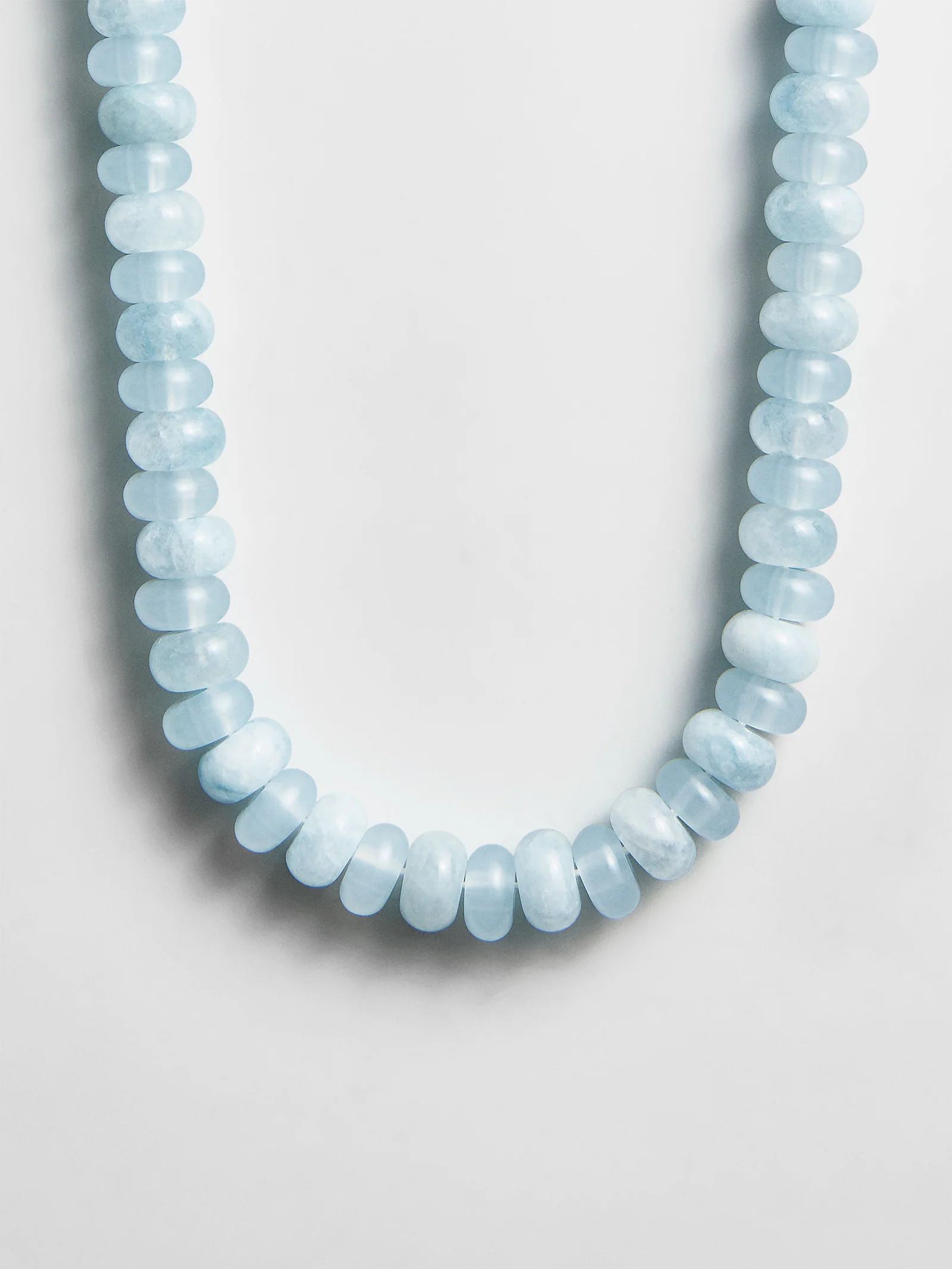 Joyce Semi-Precious Beaded Necklace - Blue Lace Agate - Image 3