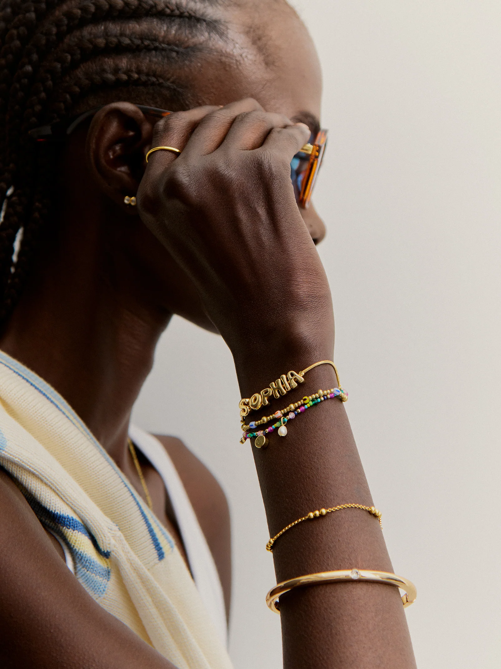 Rowan Semi-Precious Custom Layered Bracelet - St. Tropez - Image 2
