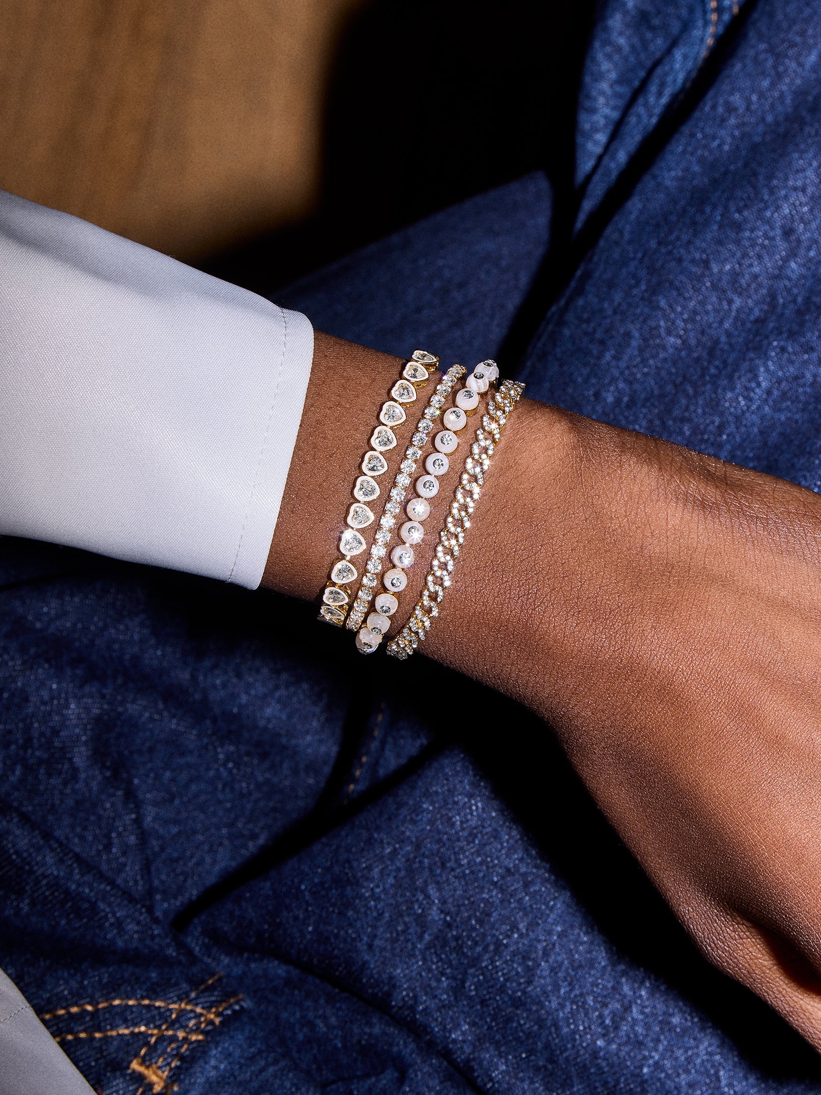 Kali Tennis Bracelet - Clear - Image 2
