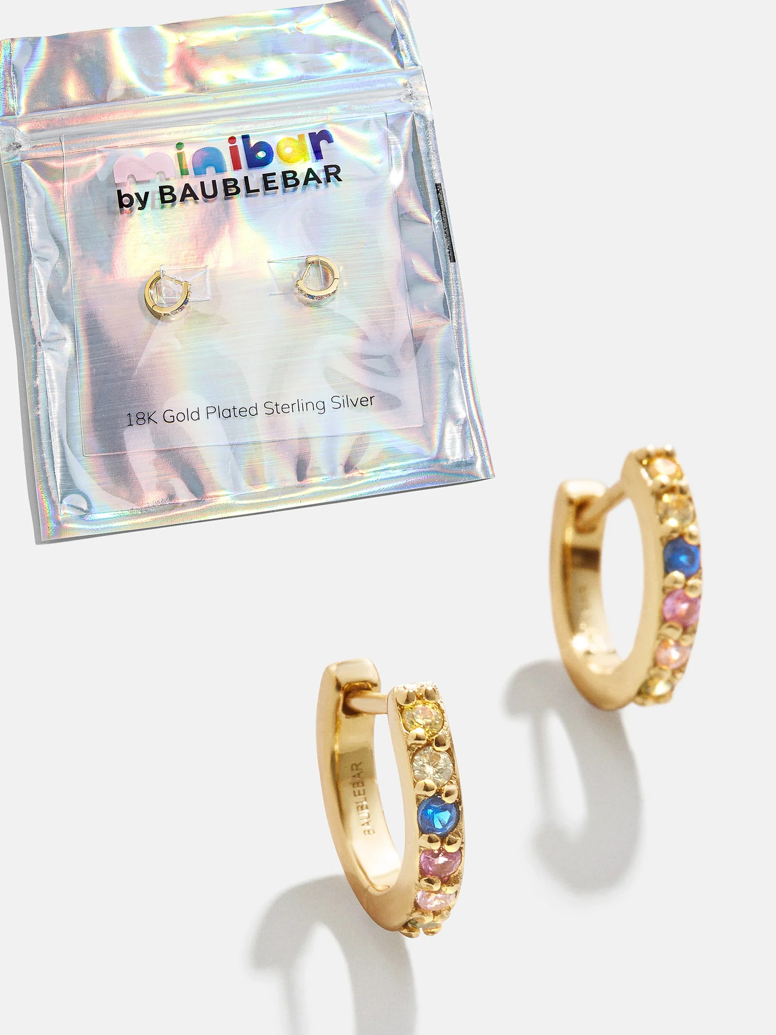 Tori 18K Gold Kids' Earrings - Gold/Multi - Image 3