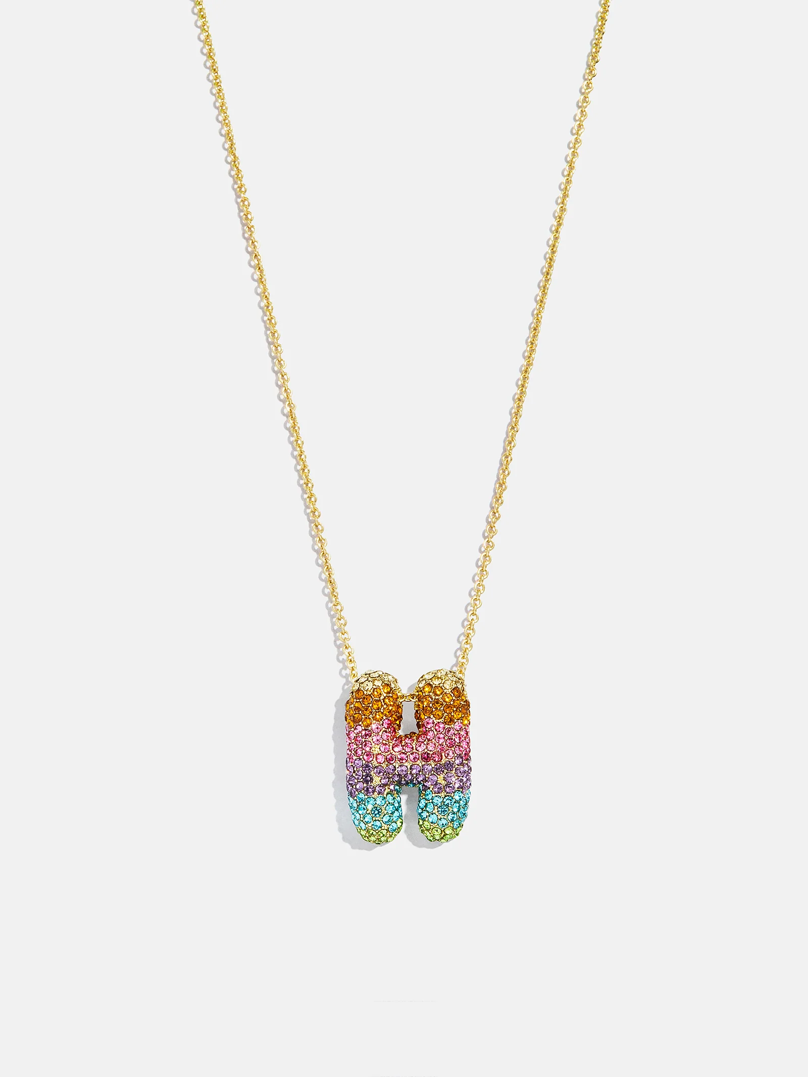 Kids' Bubble Initial Necklace - Multi - Image 10
