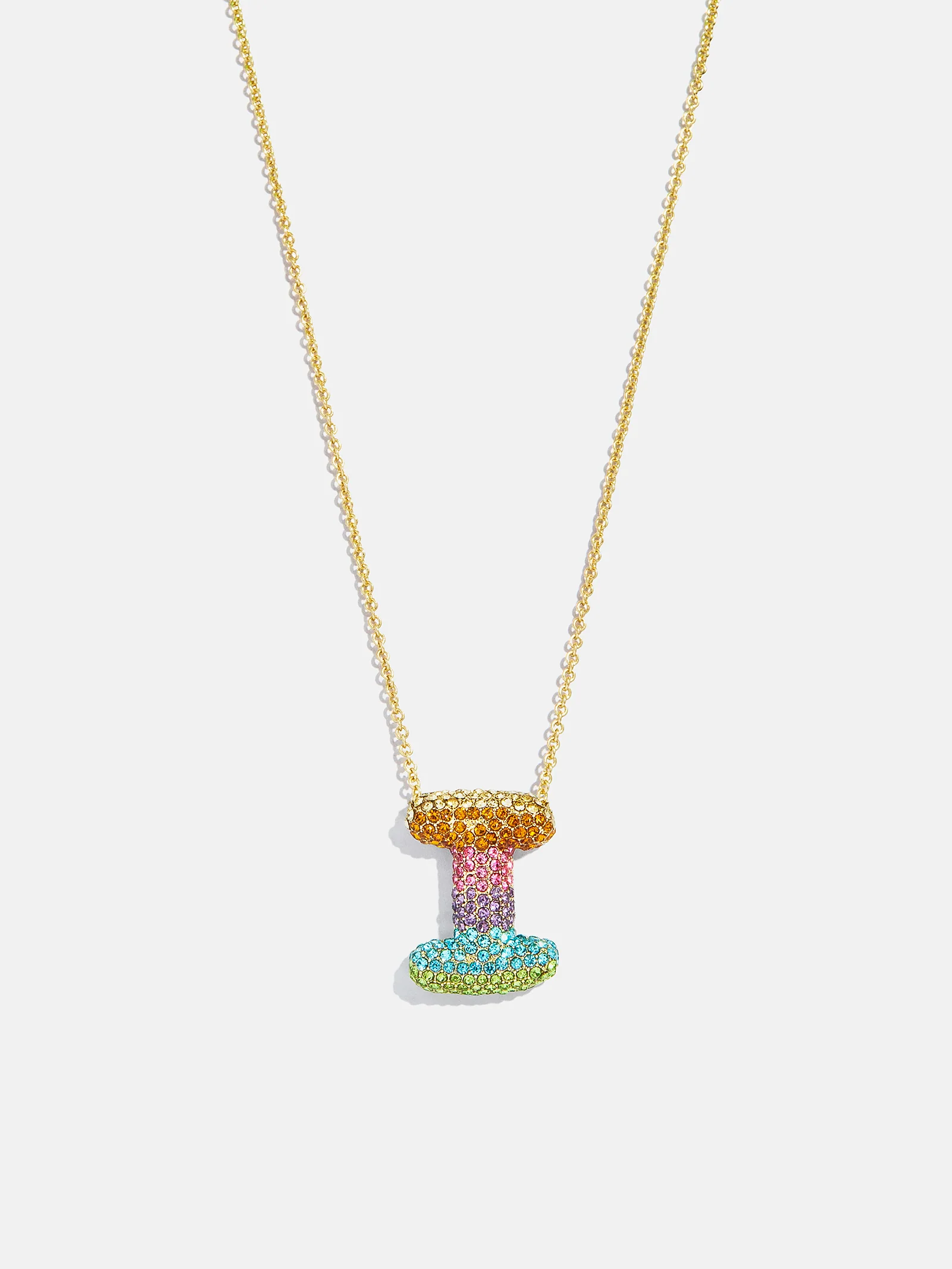 Kids' Bubble Initial Necklace - Multi - Image 11