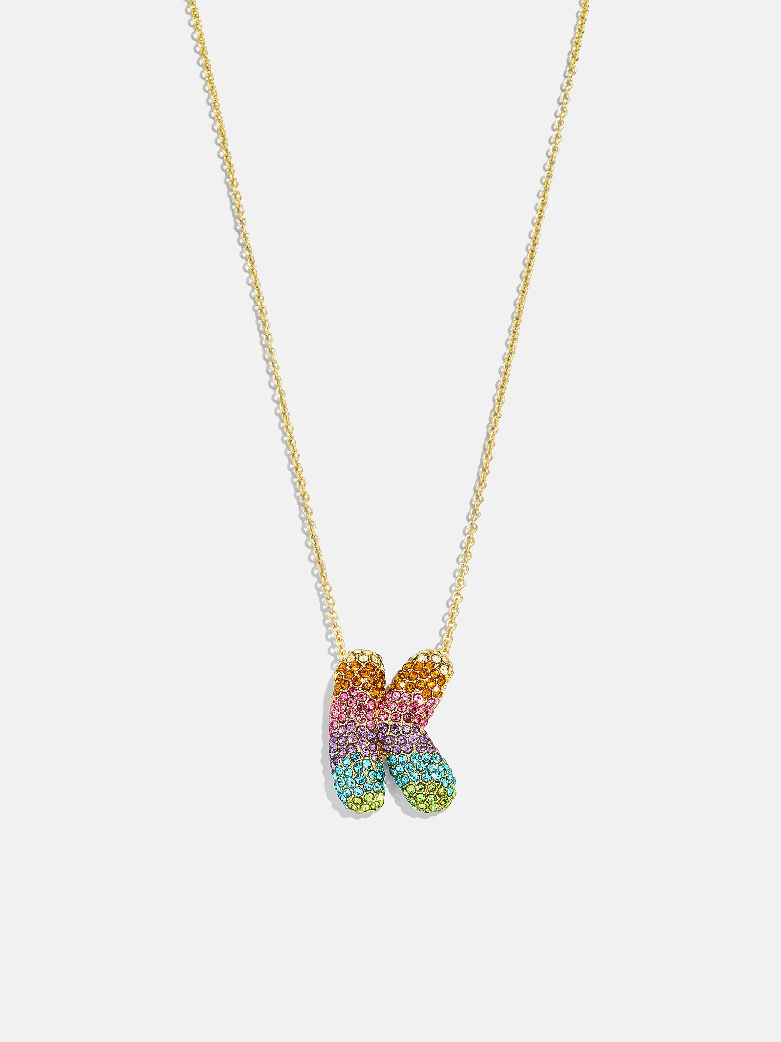 Kids' Bubble Initial Necklace - Multi - Image 13