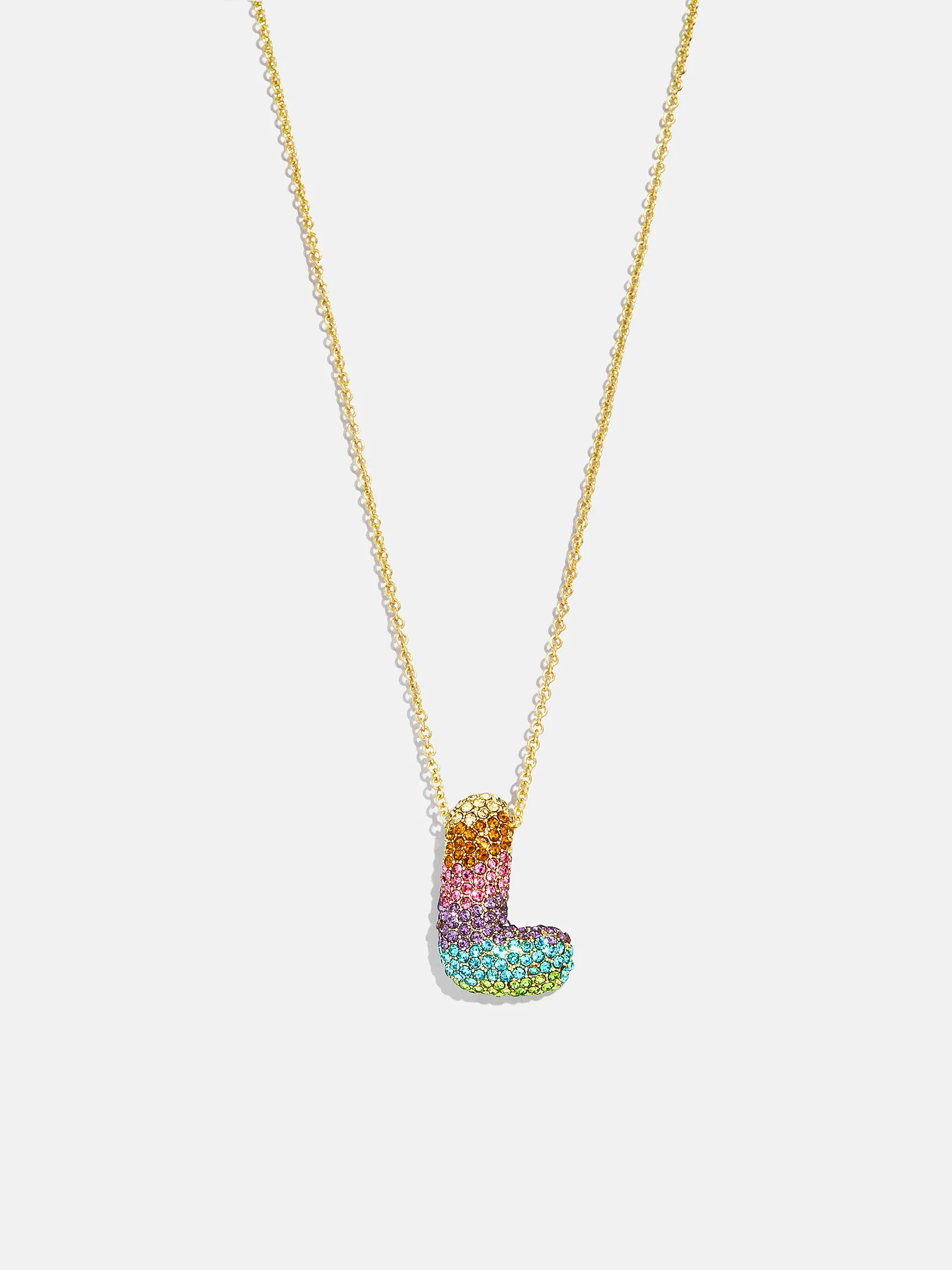 Kids' Bubble Initial Necklace - Multi - Image 14