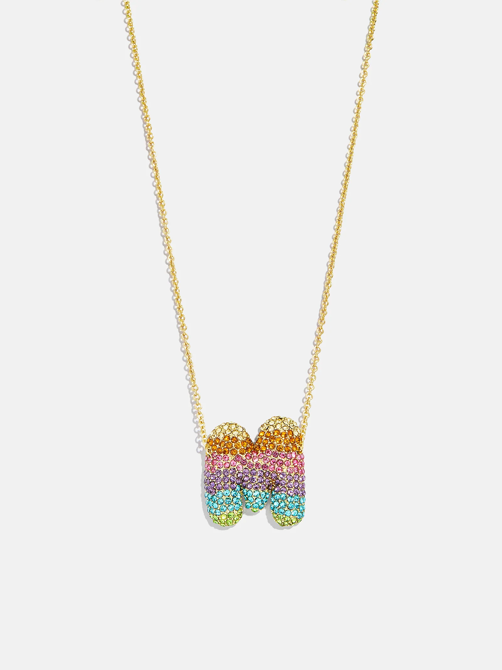 Kids' Bubble Initial Necklace - Multi - Image 15