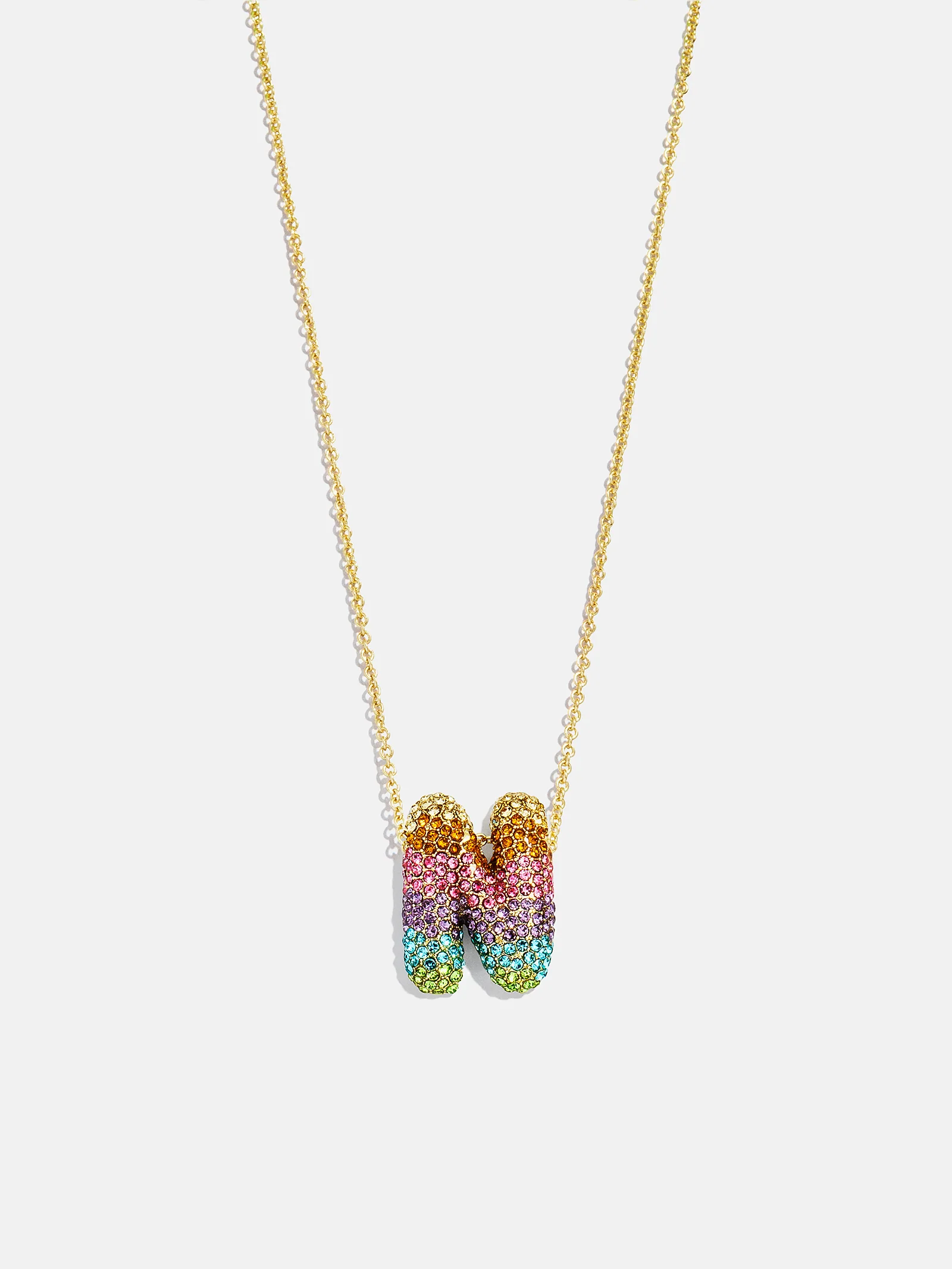 Kids' Bubble Initial Necklace - Multi - Image 16