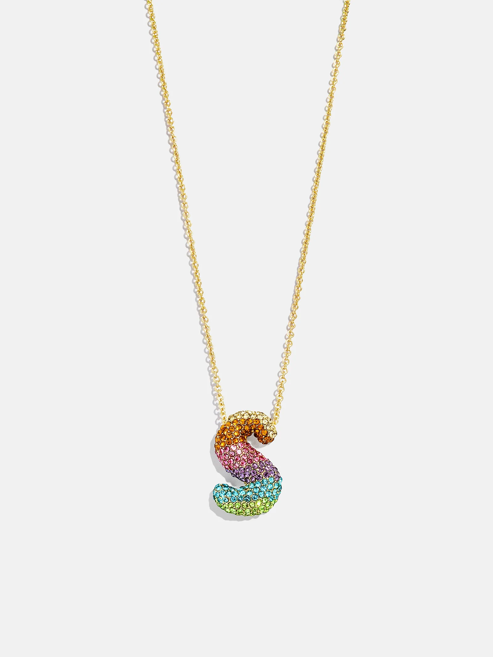 Kids' Bubble Initial Necklace - Multi - Image 21