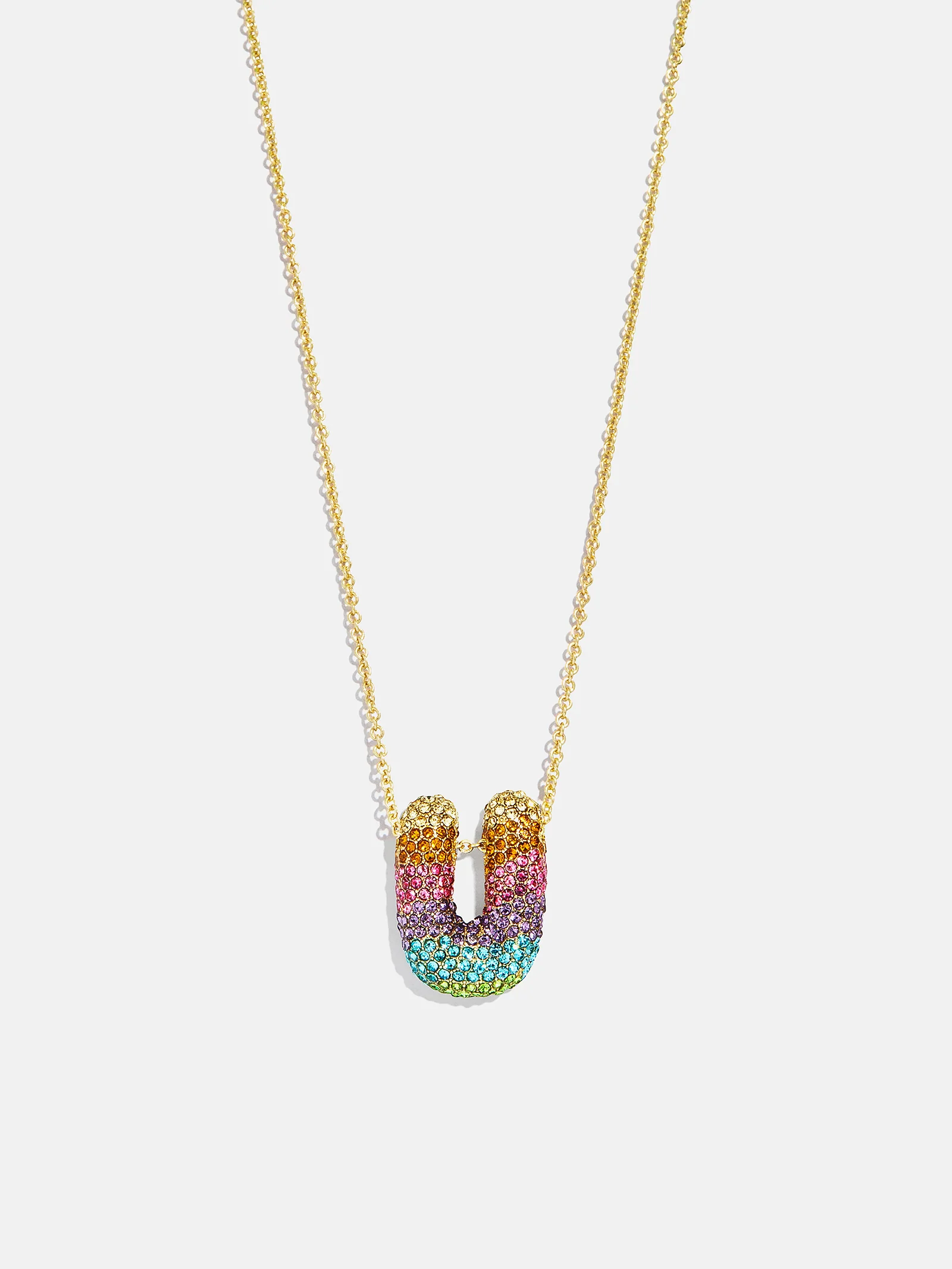Kids' Bubble Initial Necklace - Multi - Image 23