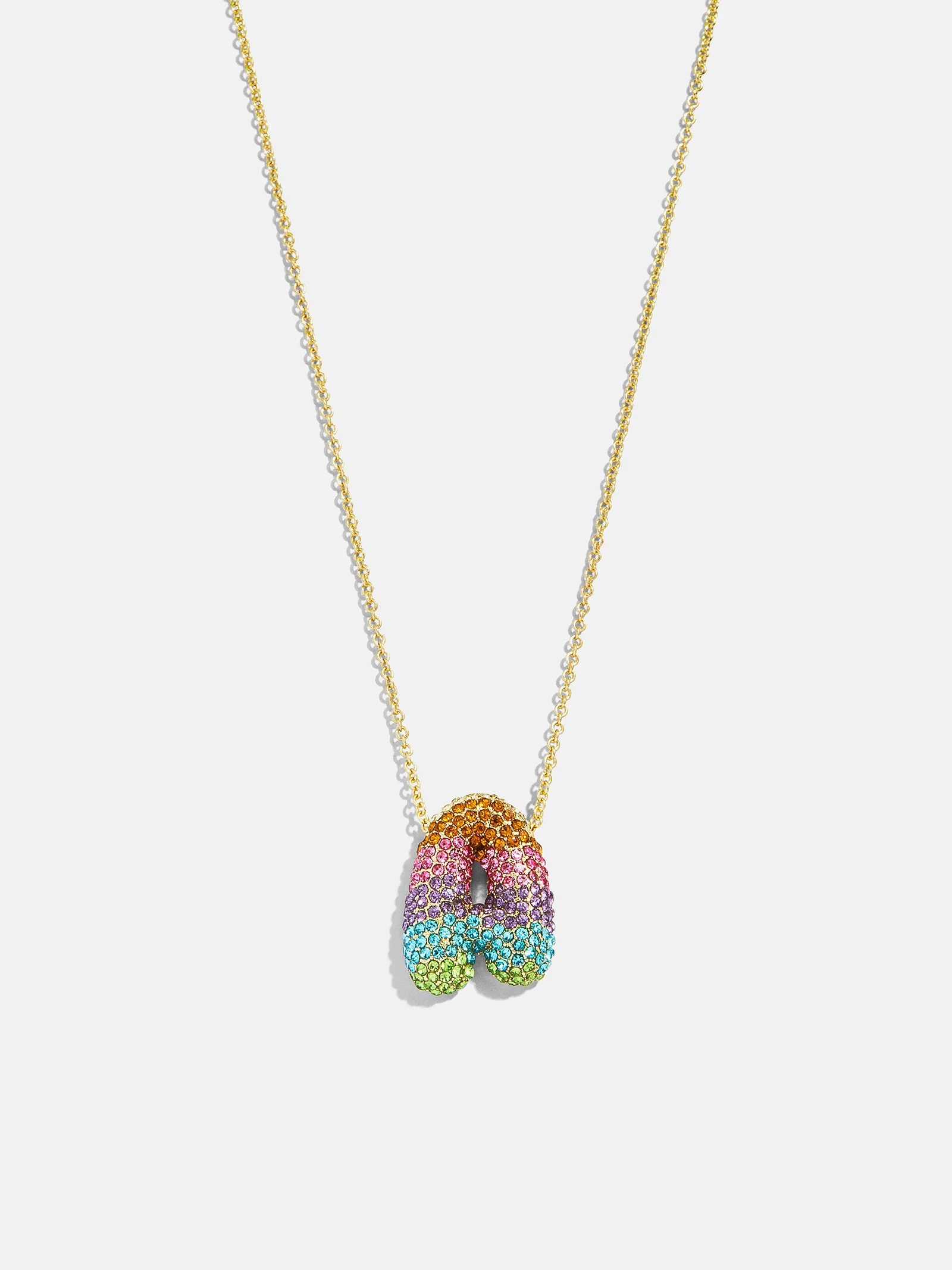 Kids' Bubble Initial Necklace - Multi - Image 3