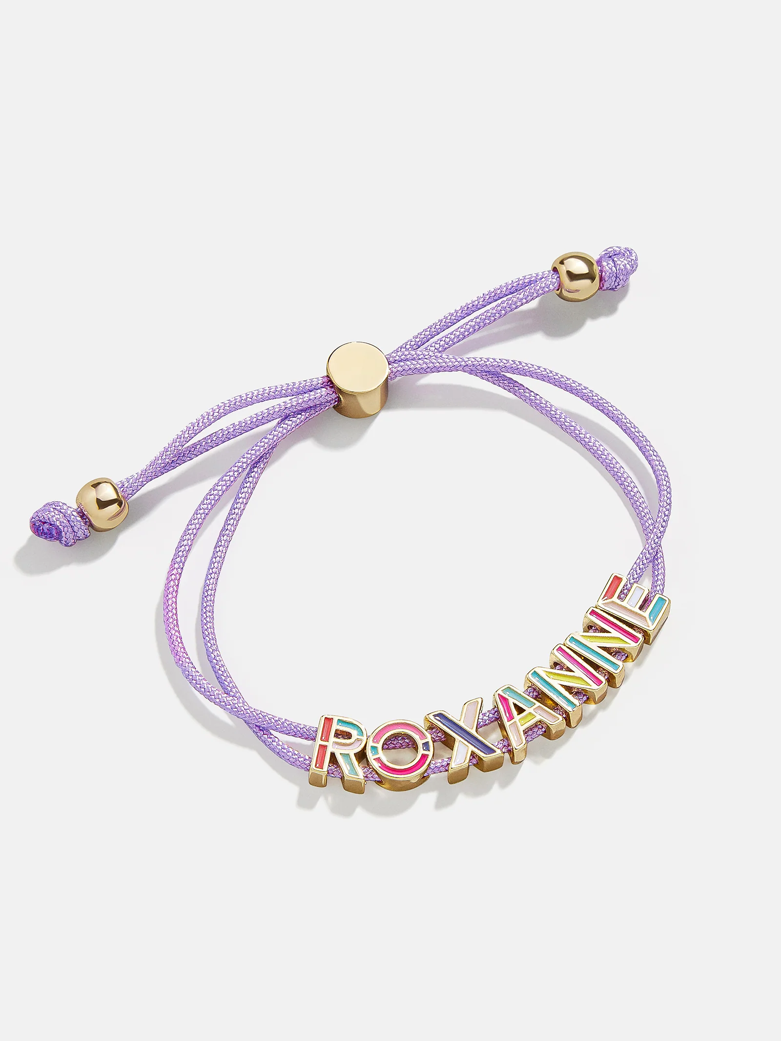 Kids' Custom Cord Bracelet - Purple - Image 3