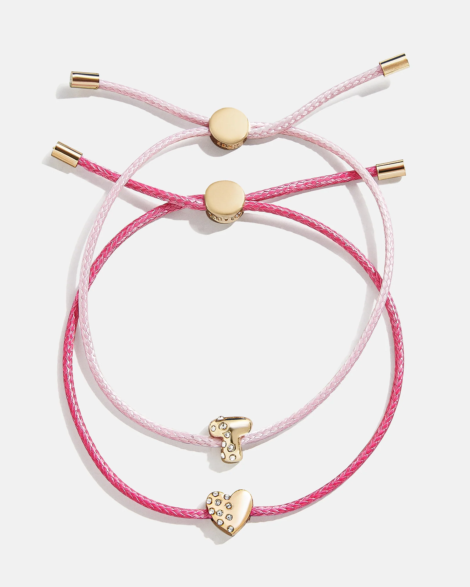 Kids' Cord Initial Bracelet Set - Pink - Image 22
