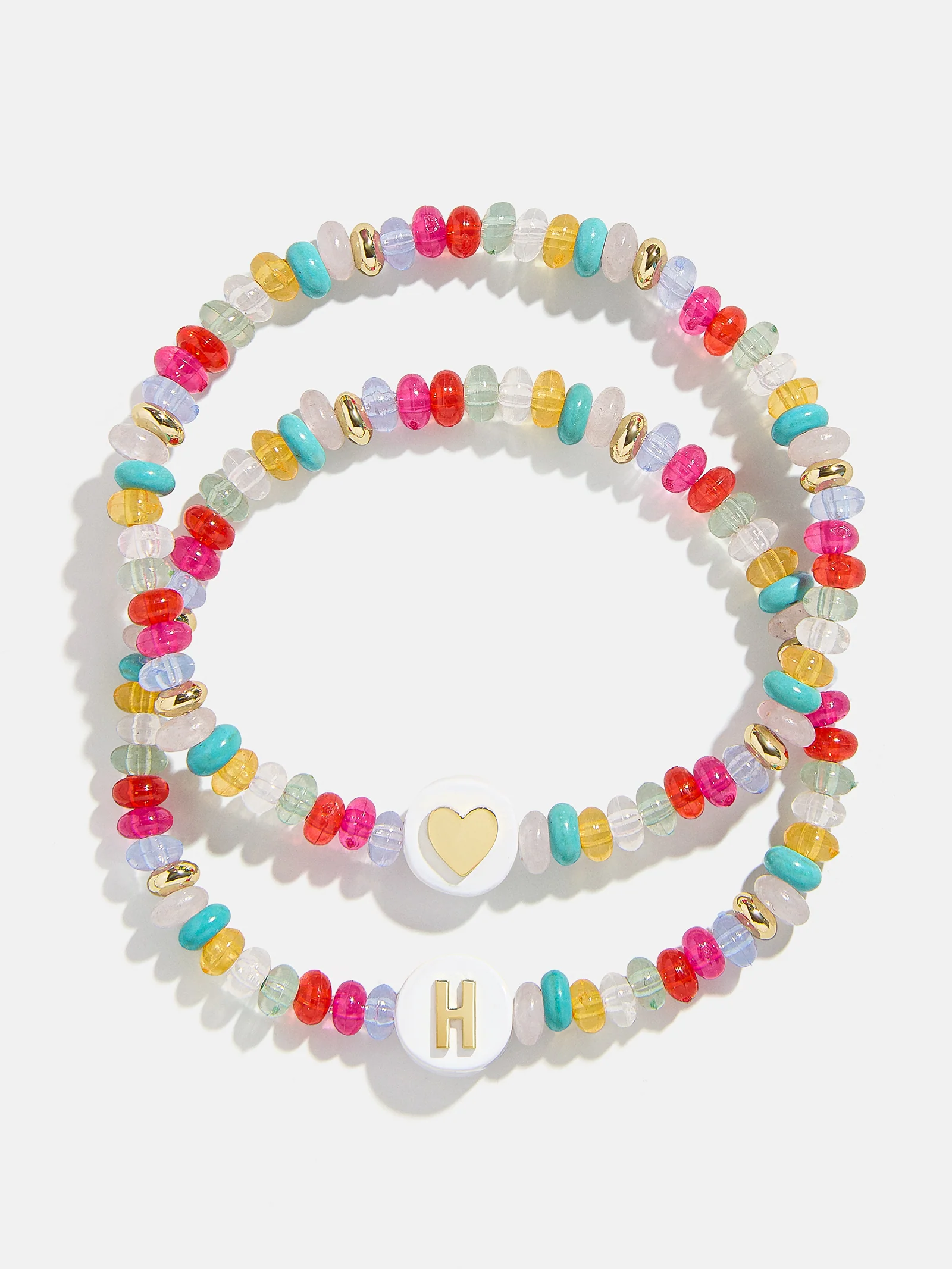 Kids' Initial & Heart Bracelet Set - Multi - Image 10