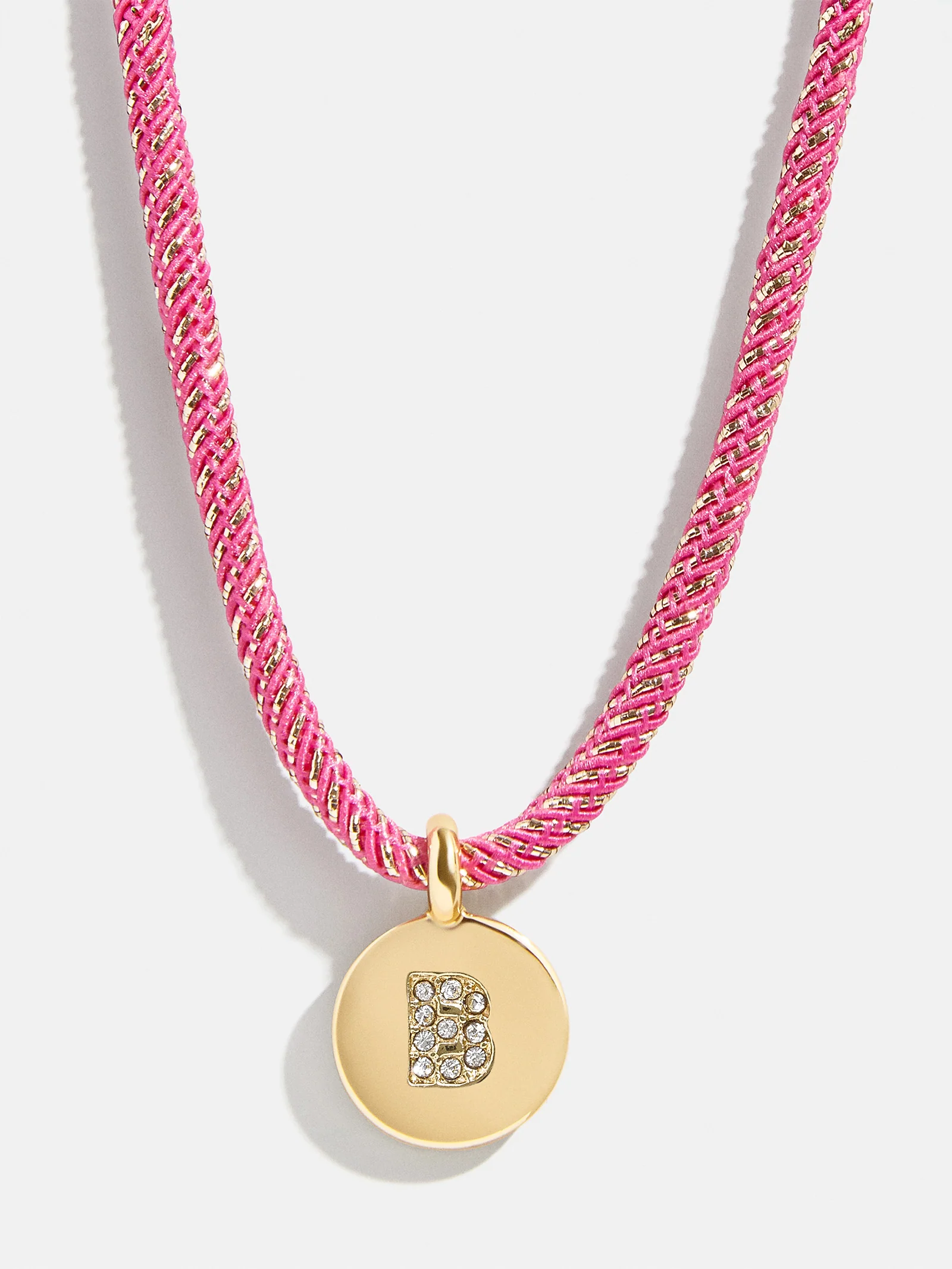 Kids' Initial Pendant Necklace - Pink - Image 4