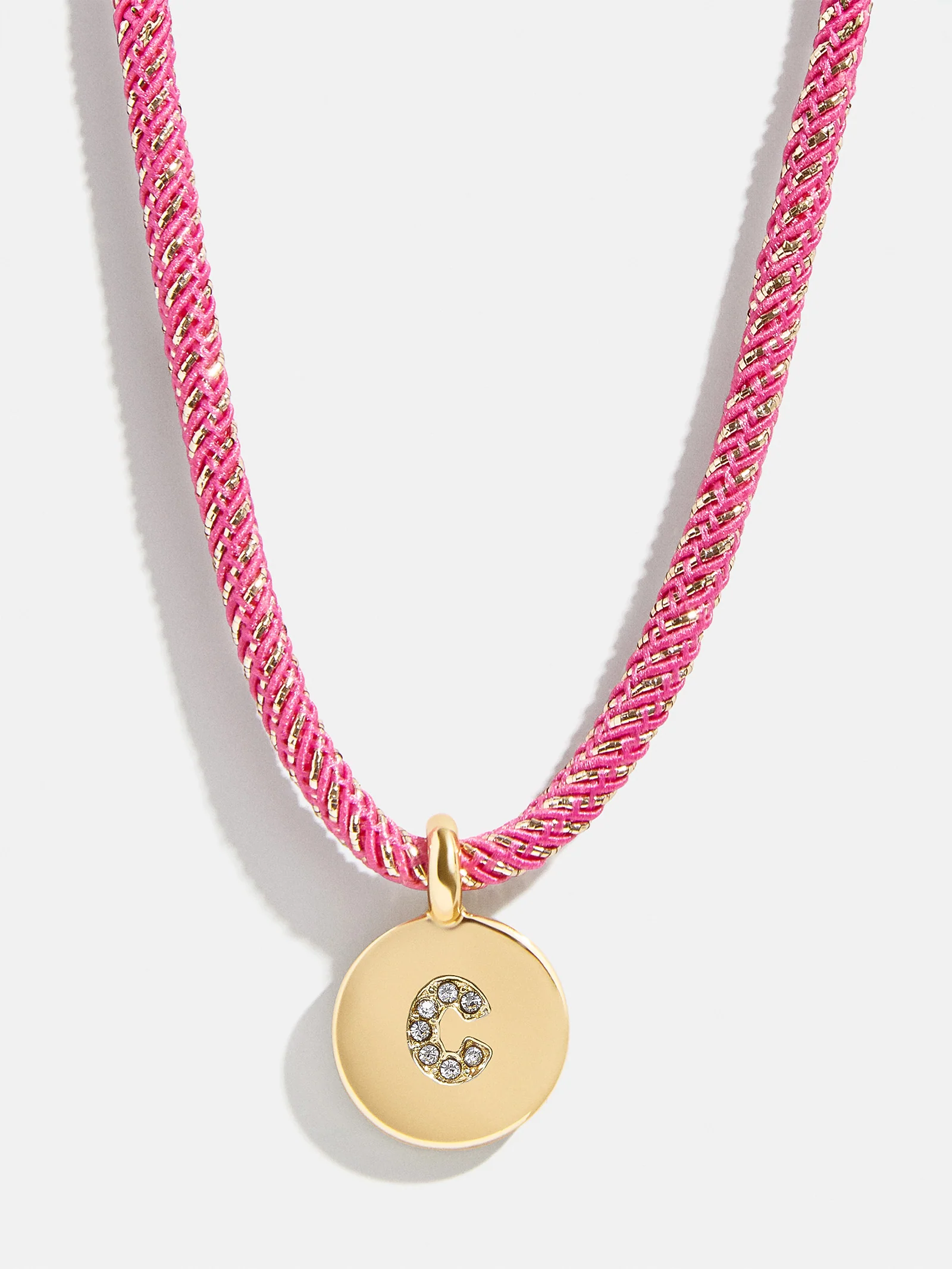 Kids' Initial Pendant Necklace - Pink - Image 5
