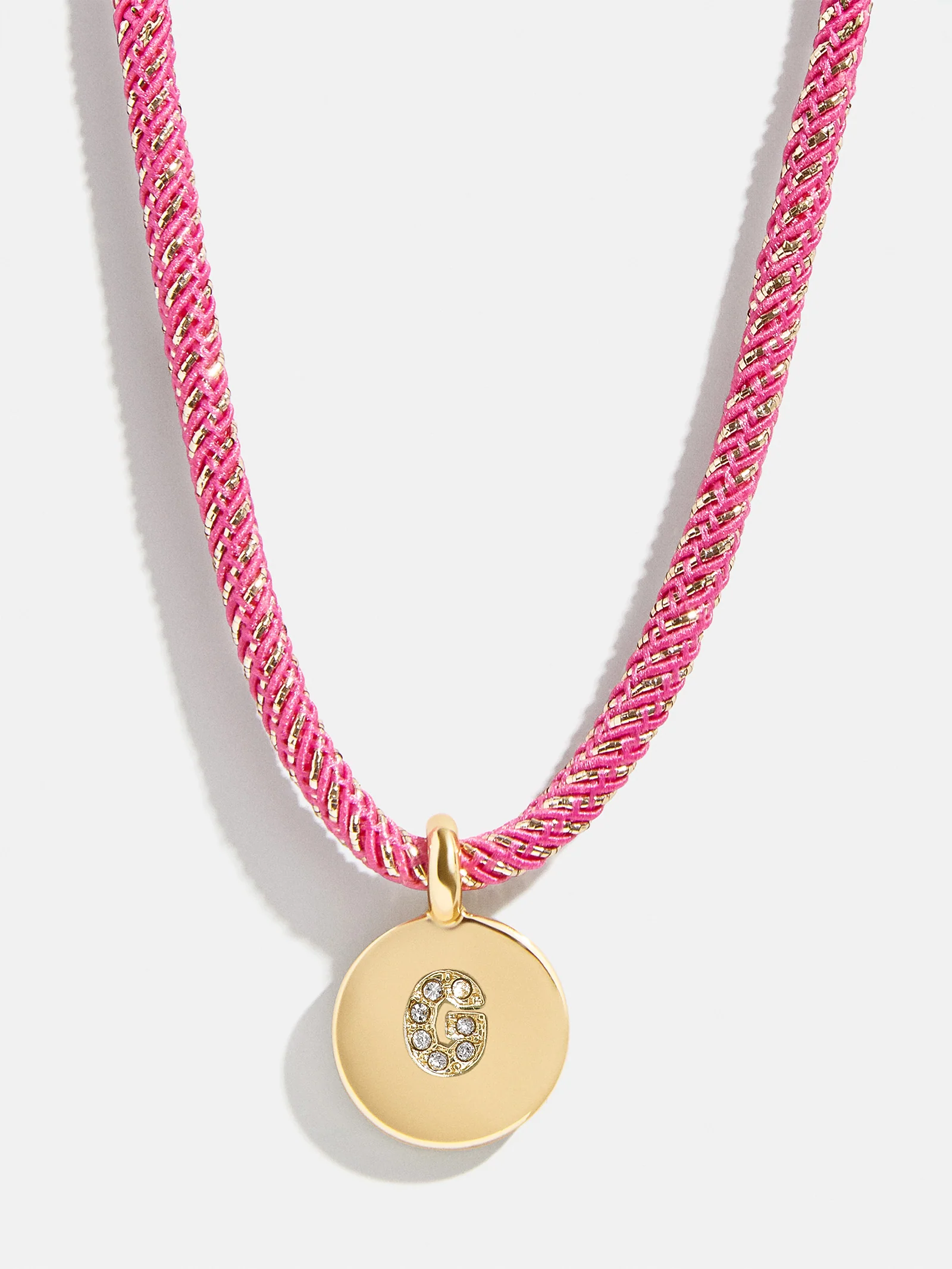 Kids' Initial Pendant Necklace - Pink - Image 9