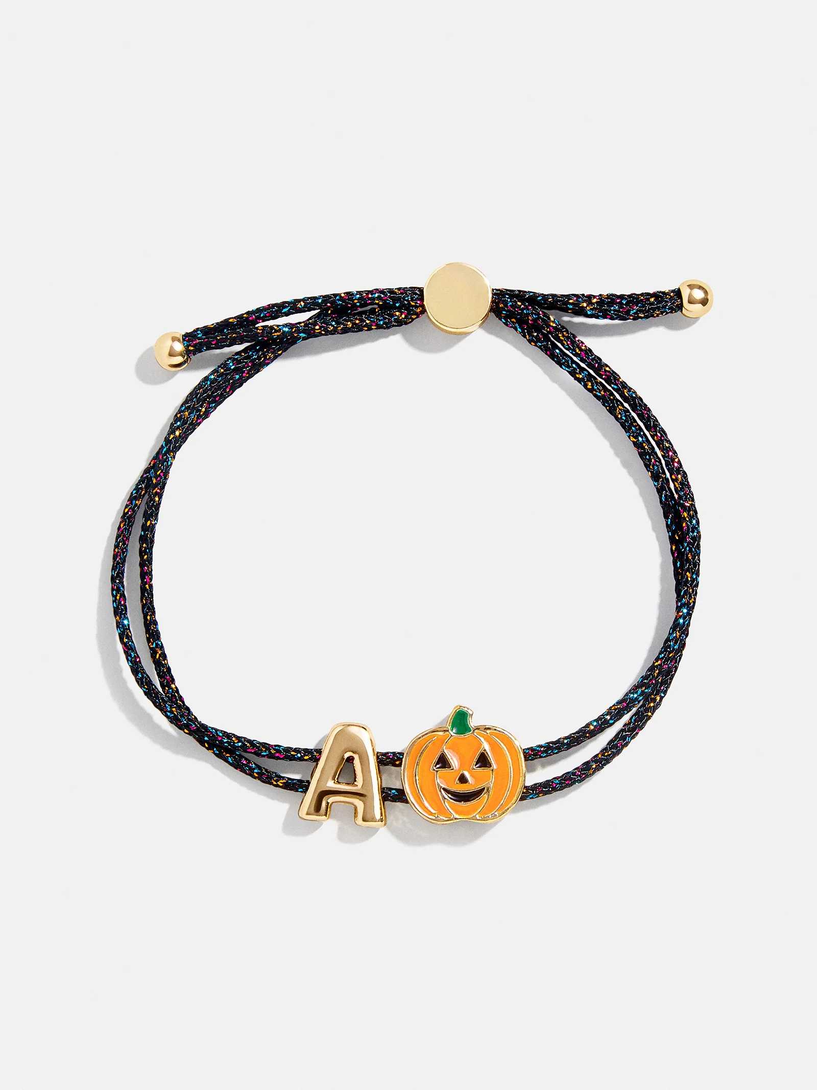 Kids' Halloween Initial Bracelet - Black/Orange - Image 3