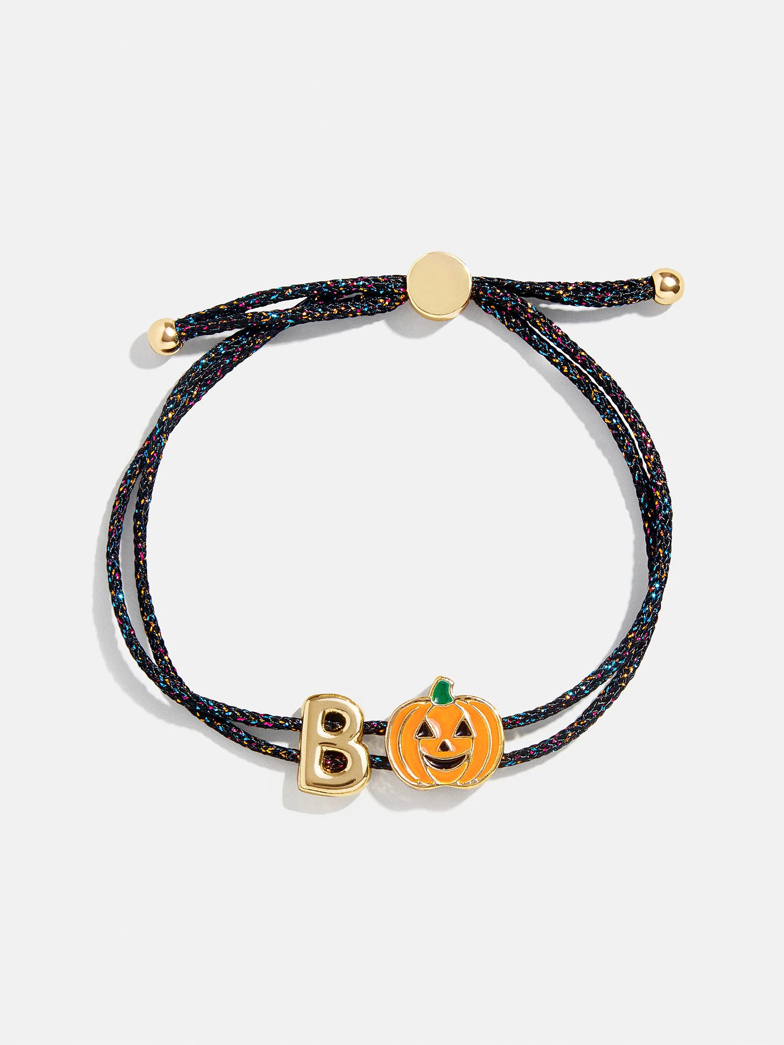 Kids' Halloween Initial Bracelet - Black/Orange - Image 4
