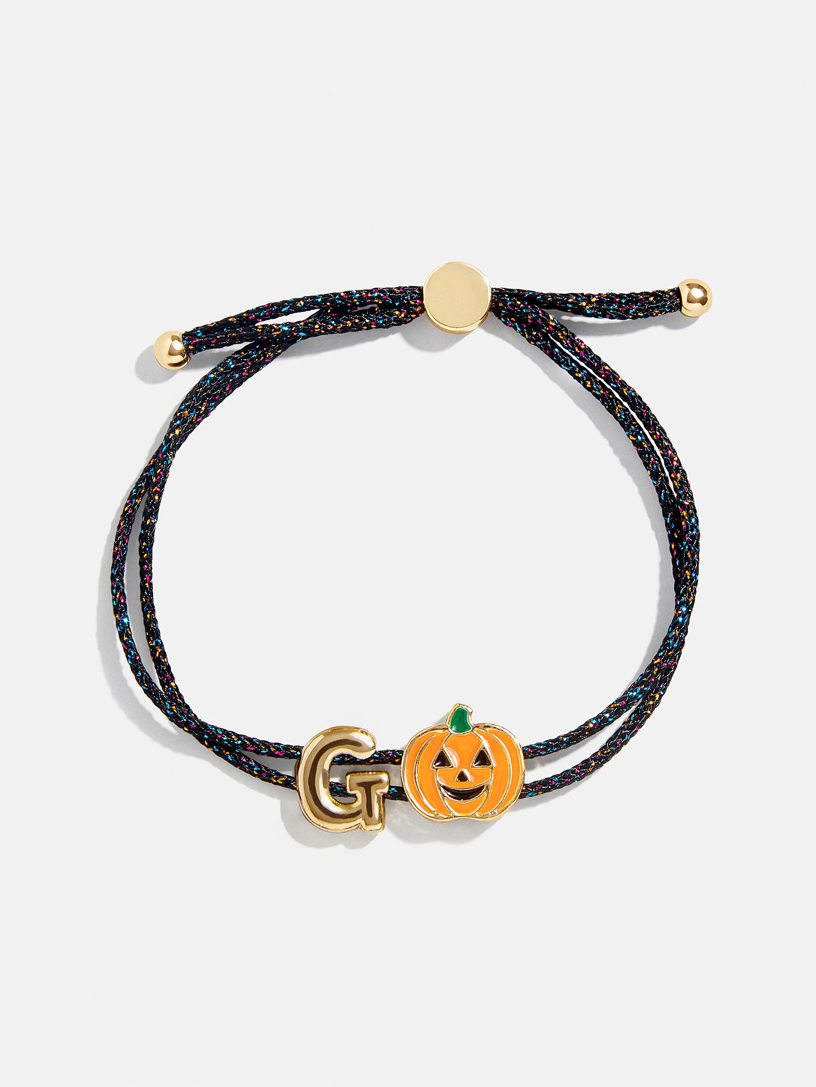 Kids' Halloween Initial Bracelet - Black/Orange - Image 9