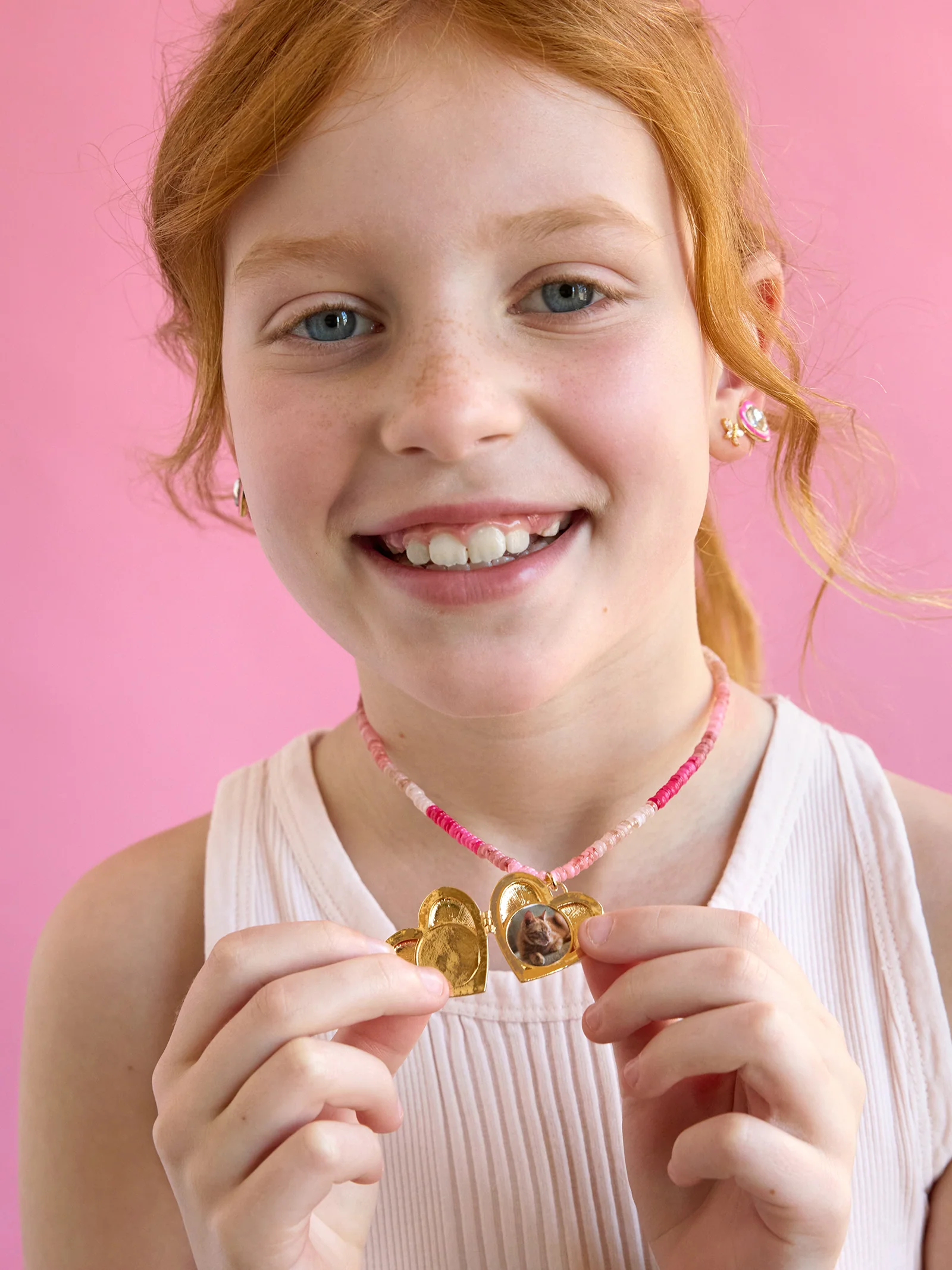 Lil' Sweetheart Kids’ Locket Necklace - Heart - Image 5