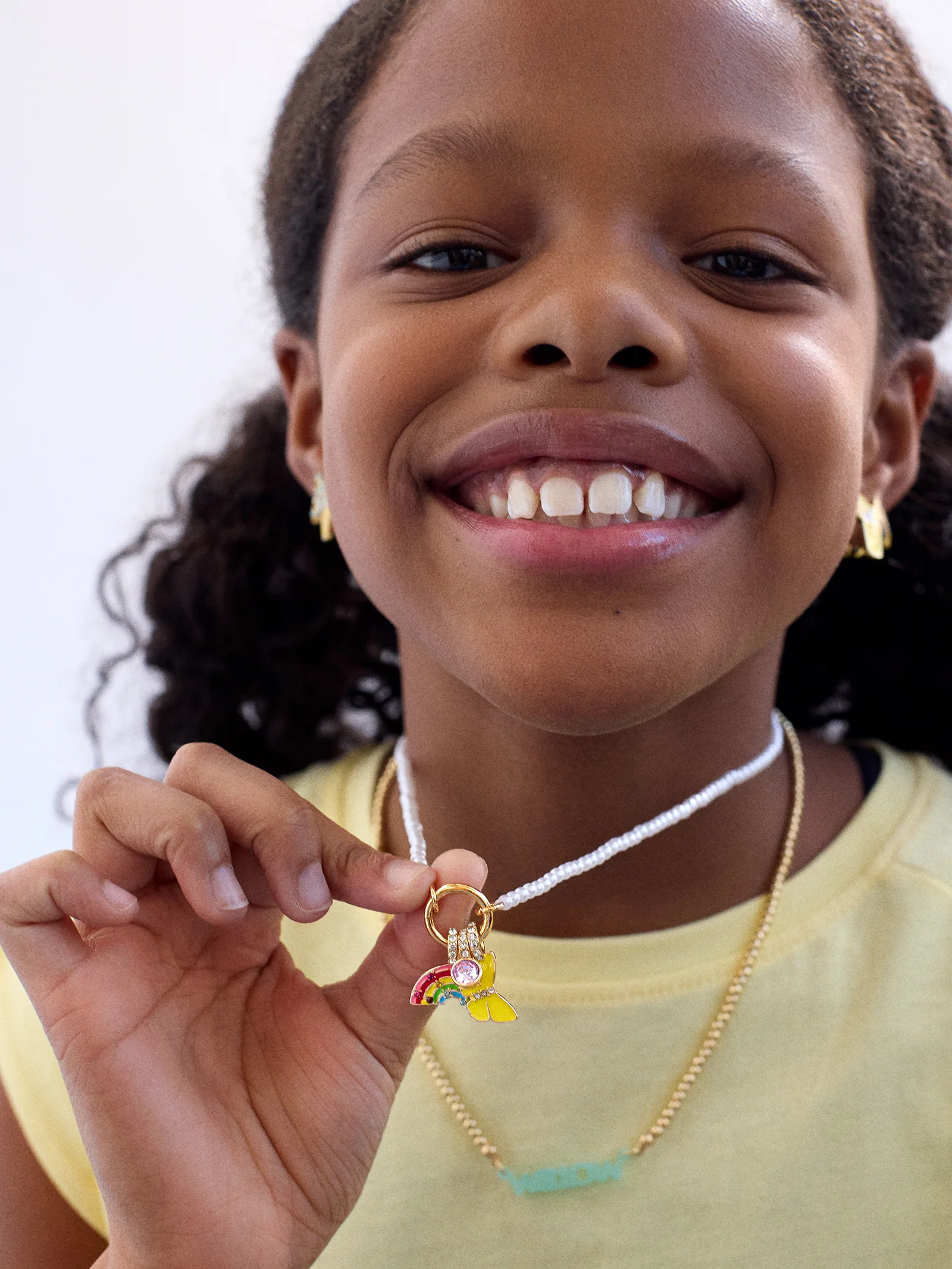 Sunshine & Rainbows Kids' Charm Necklace - Over The Rainbow - Image 2