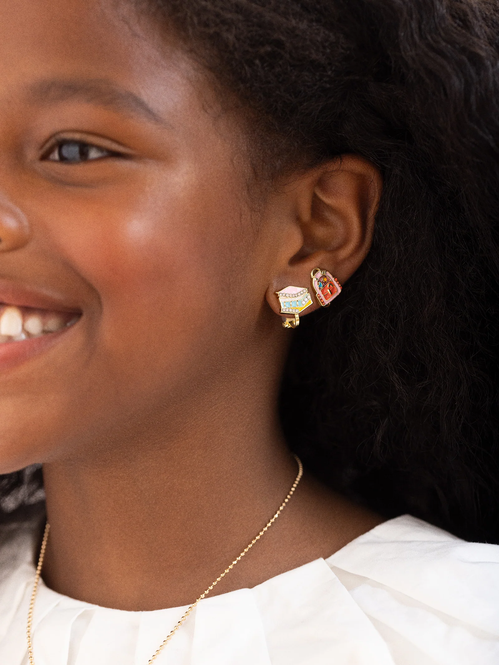 Hit The Books Kids' Clip-On Earring Set - Hit The Books - Image 2