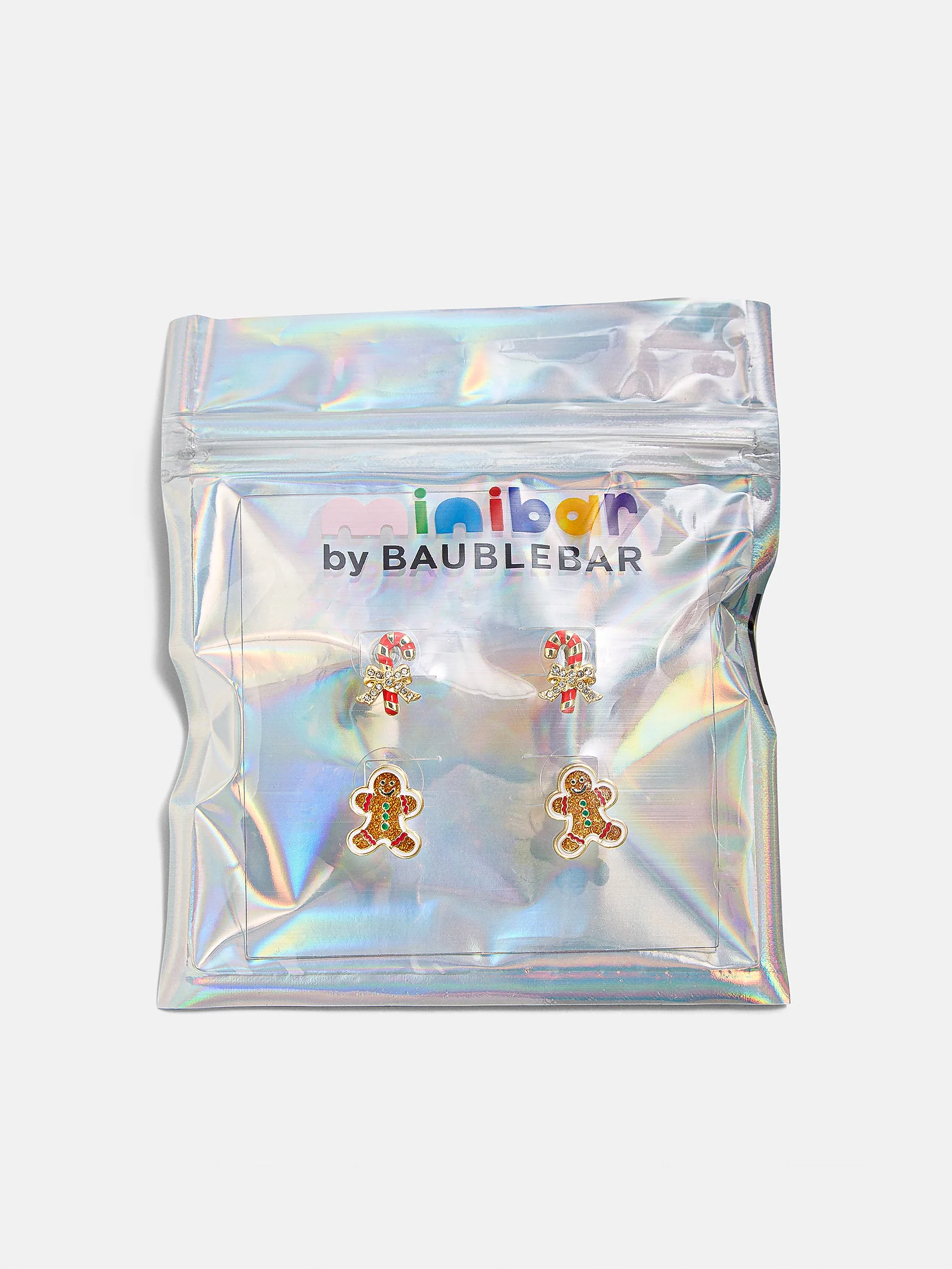 Candy Cane Lane Kids' Earring Set - Brown - Image 3