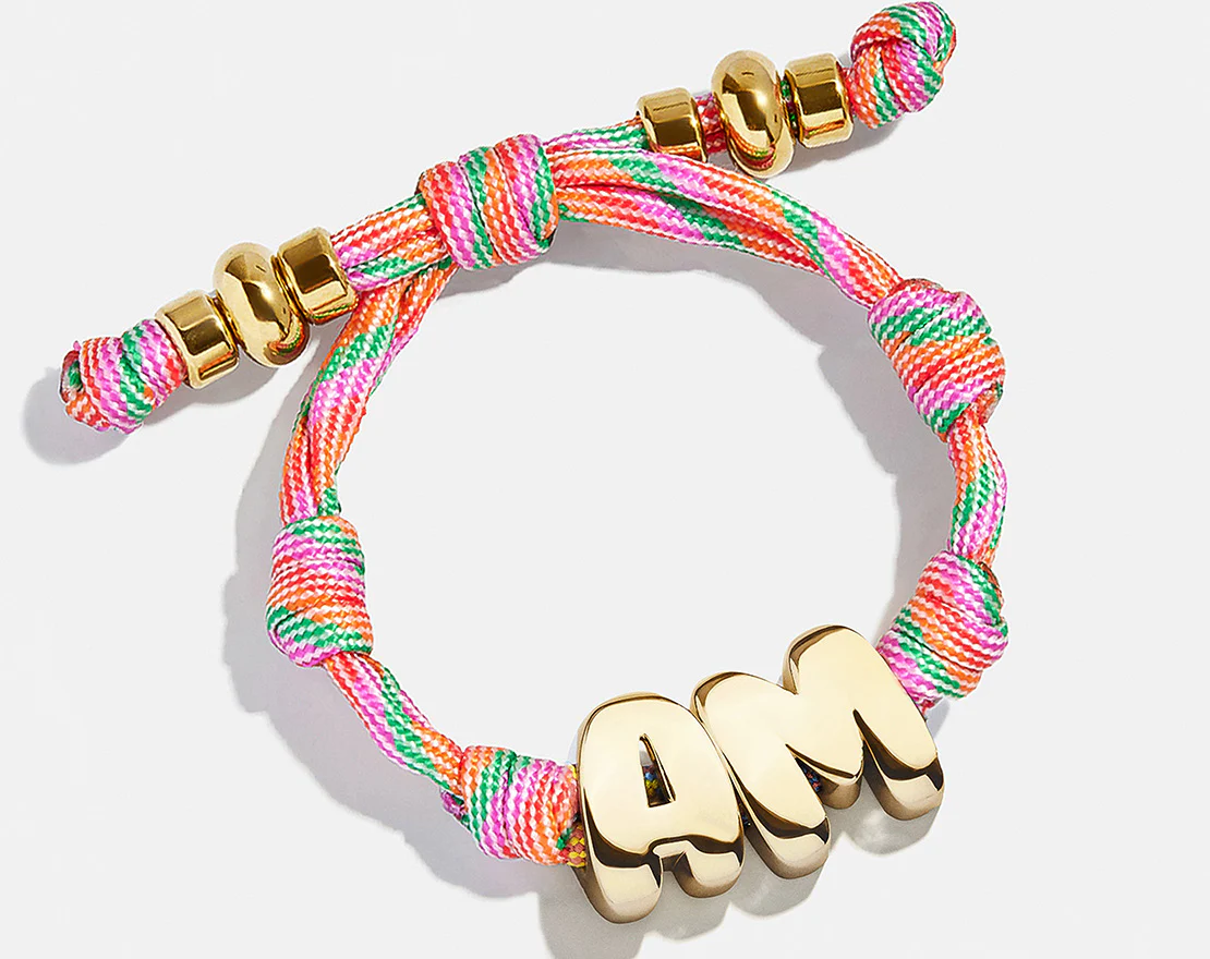 Knotty Initial Custom Bracelet - Bold Multi Double Letters - Image 3
