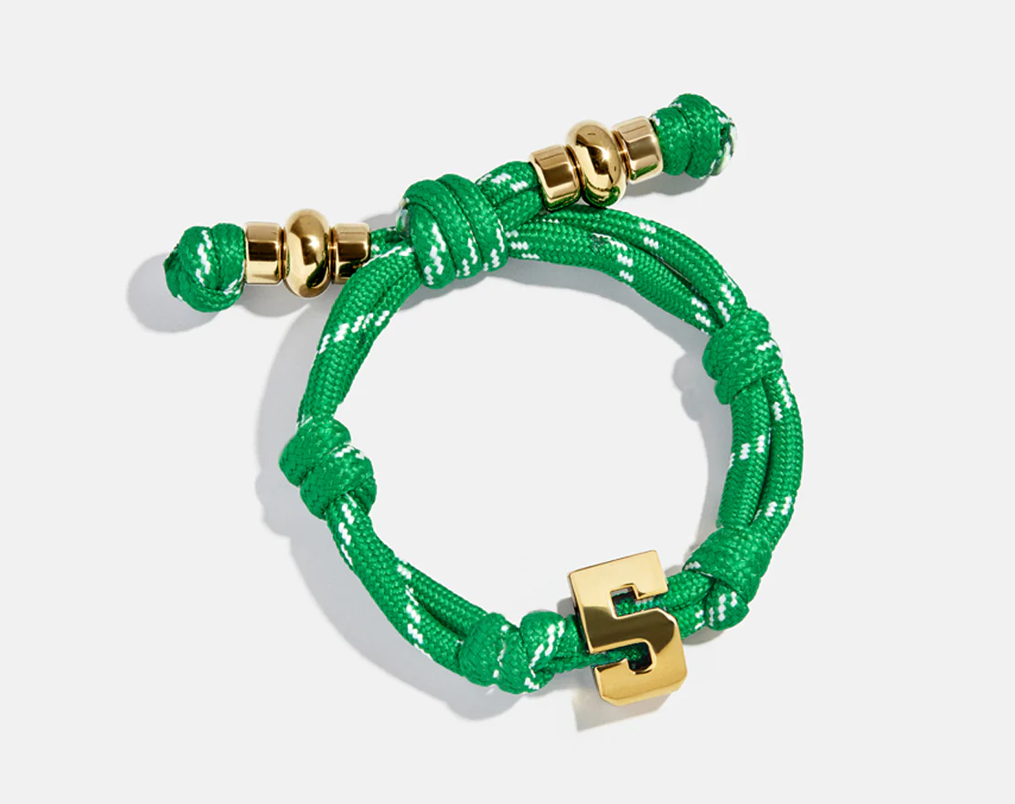 Knotty Varsity Number Custom Bracelet - Bright Green Single Digit - Image 3