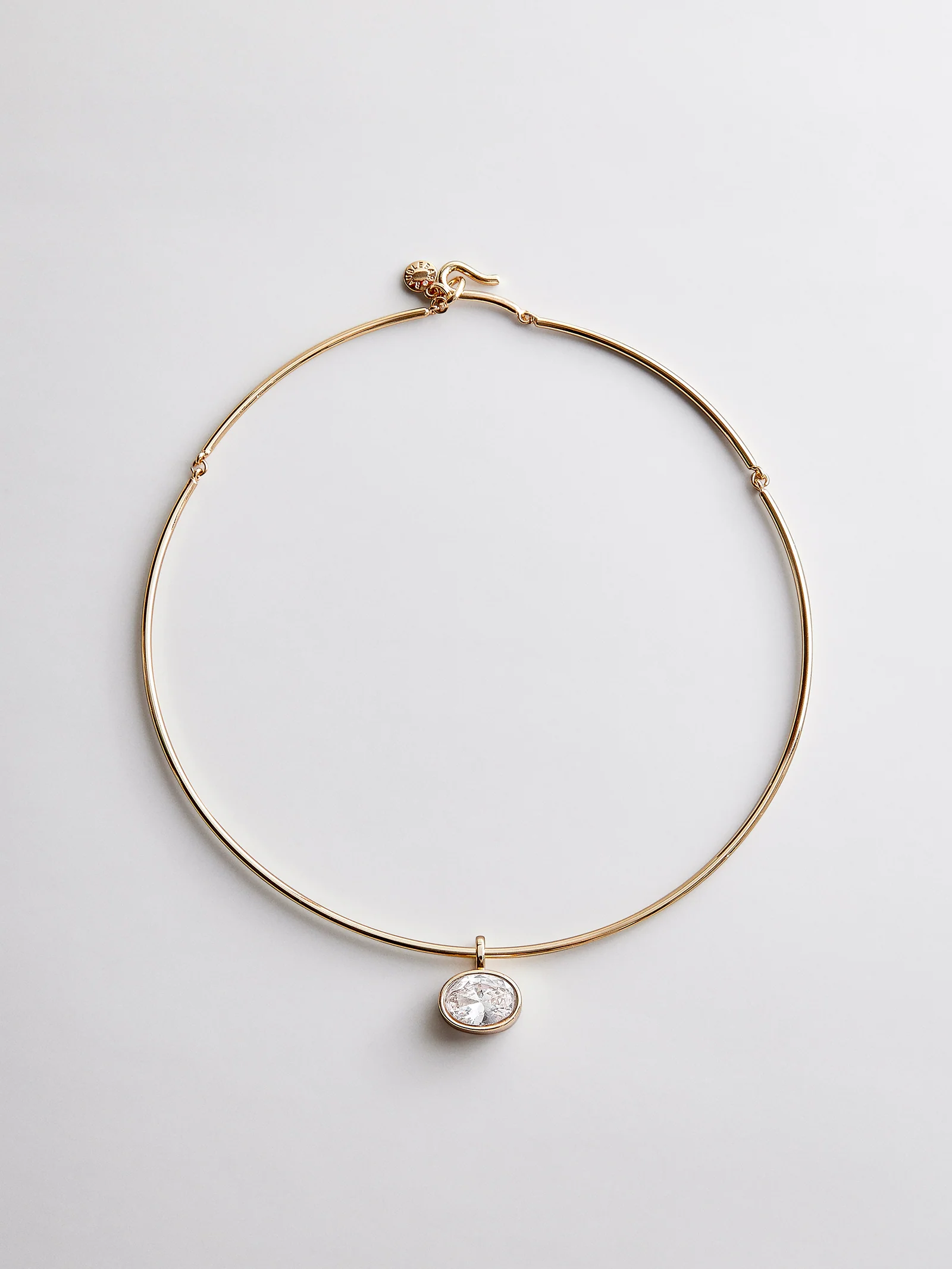 Lexi Crystal Collar Necklace - Gold