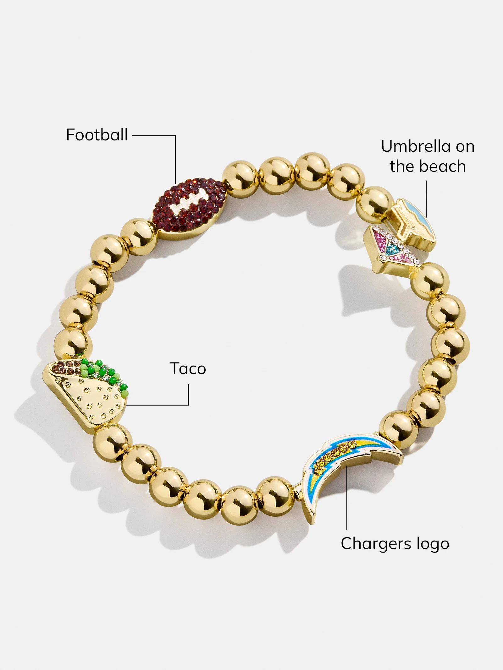NFL Pisa Charm Bracelet - Los Angeles Chargers - Image 3