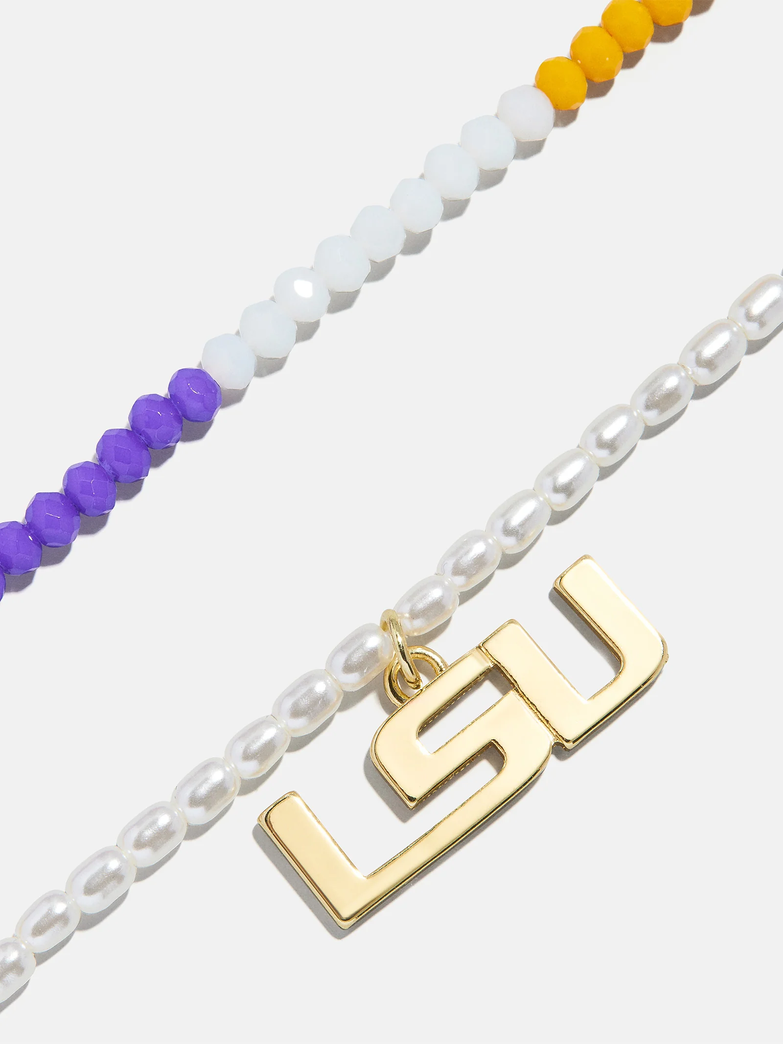 Louisiana State University Beaded Logo Necklace Set - Louisiana State University - Image 3