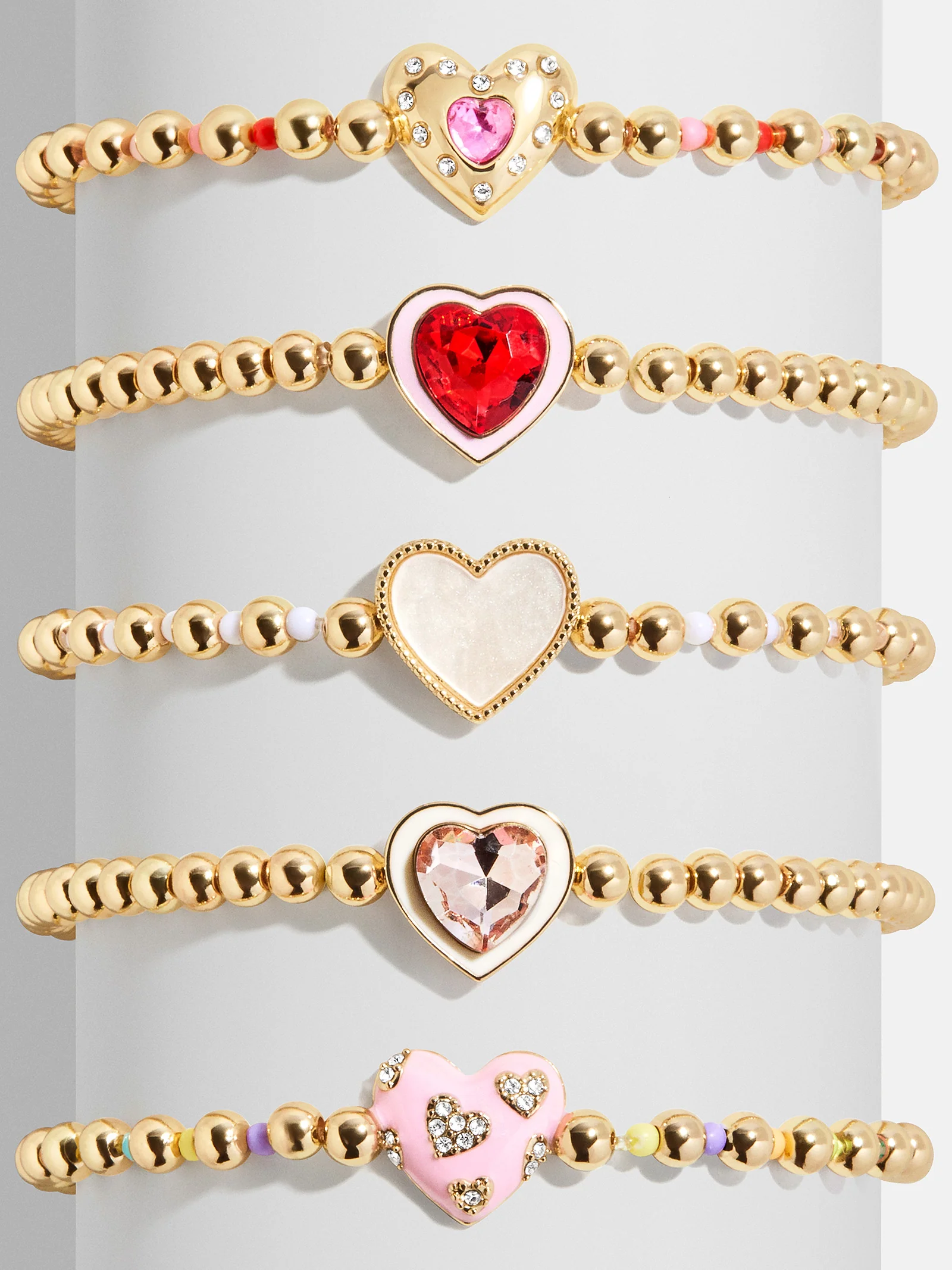 Love Stack Kids' Heart Bracelet Set - Heart